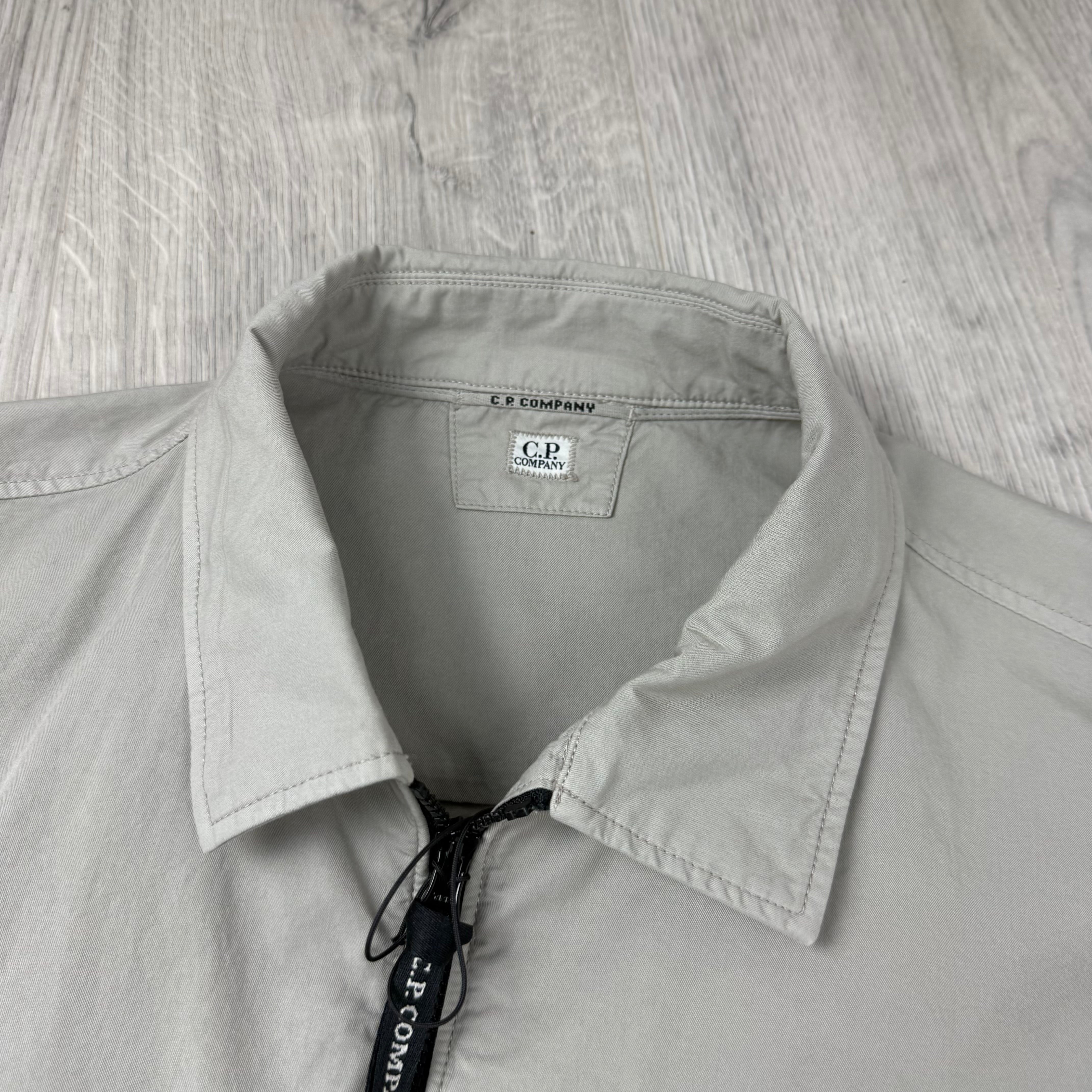 CP Company Zip Overshirt - Dove