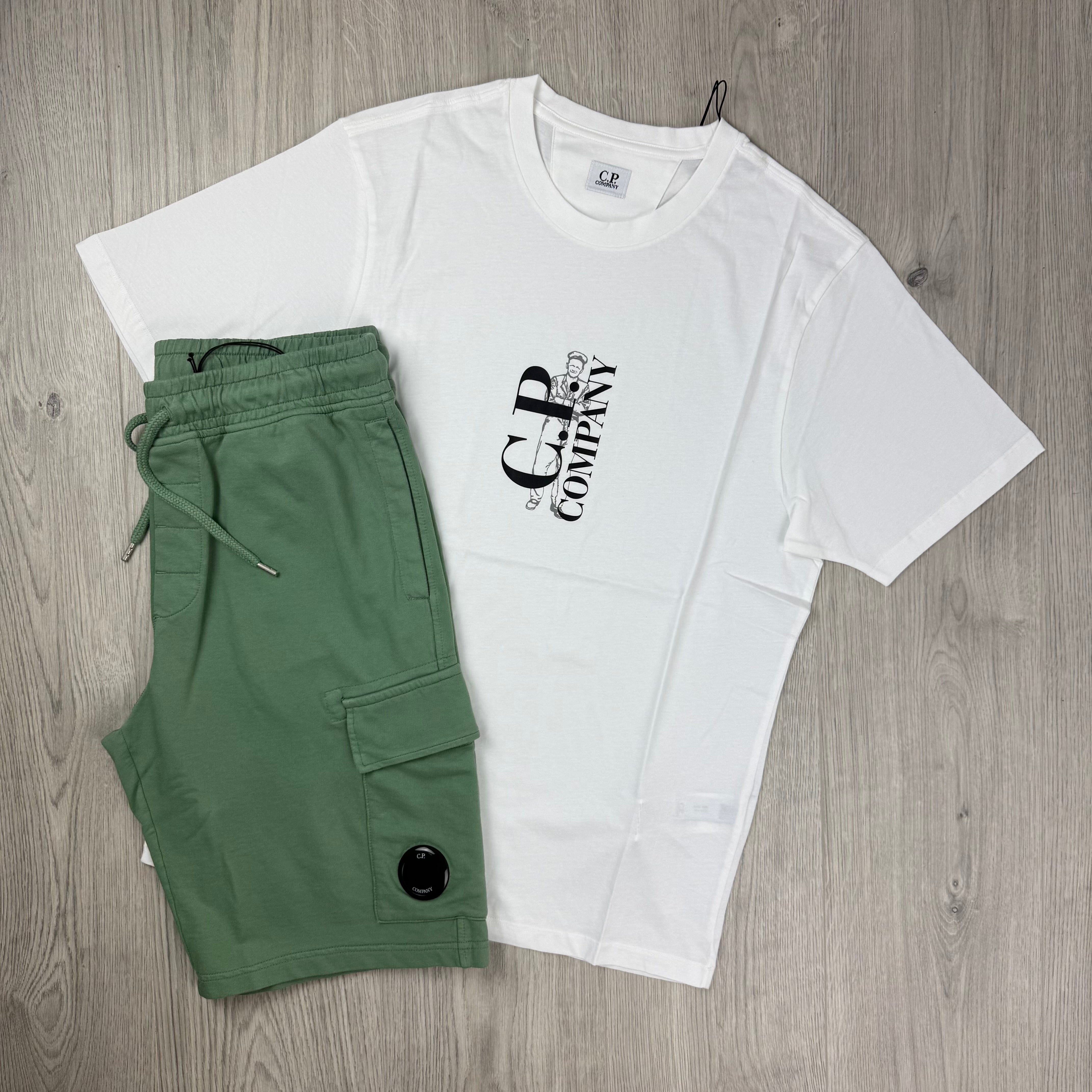 CP Company Set - White/Green Bay