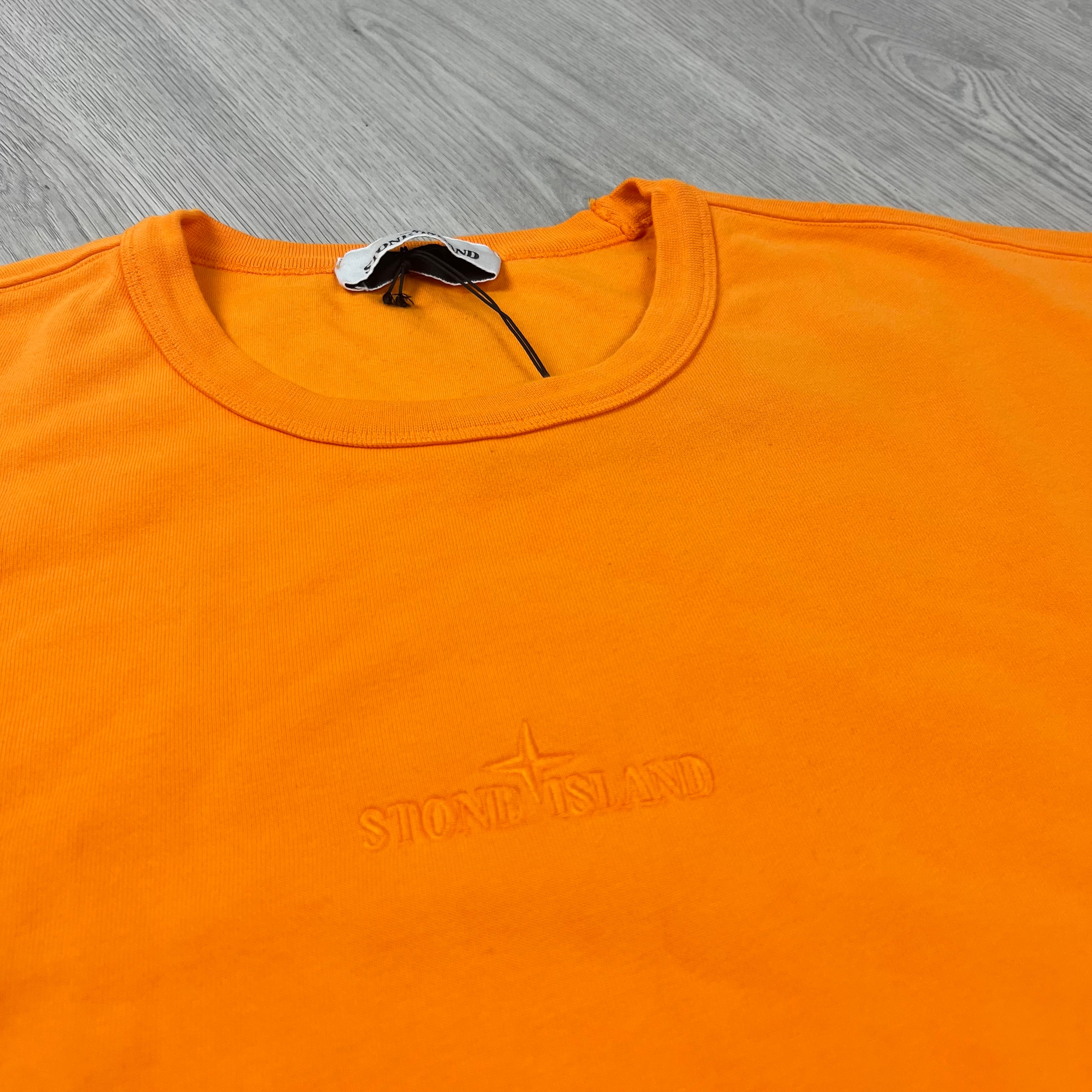 Stone Island Dyed Sweatshirt - Orange