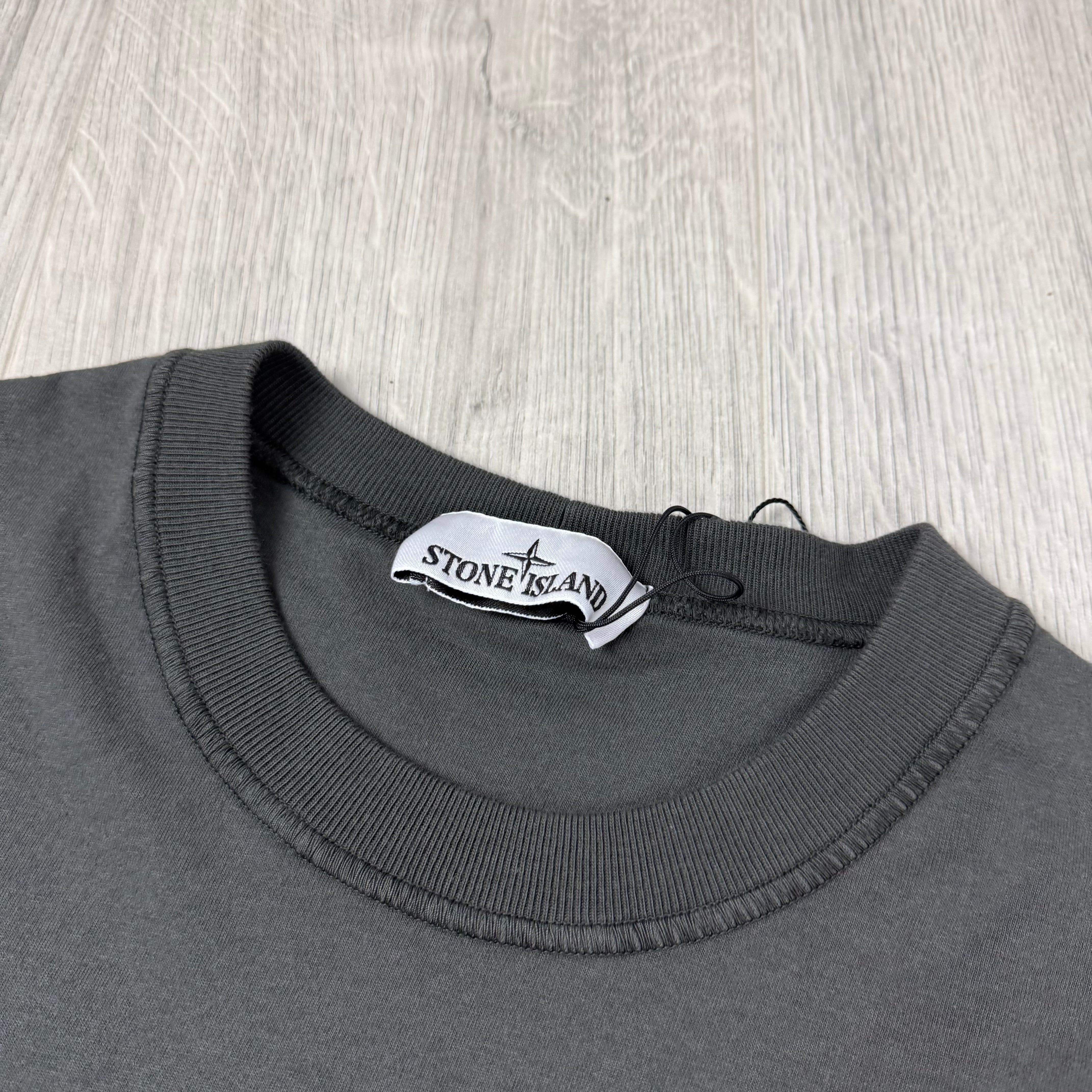 Stone Island Patch T-Shirt - Charcoal