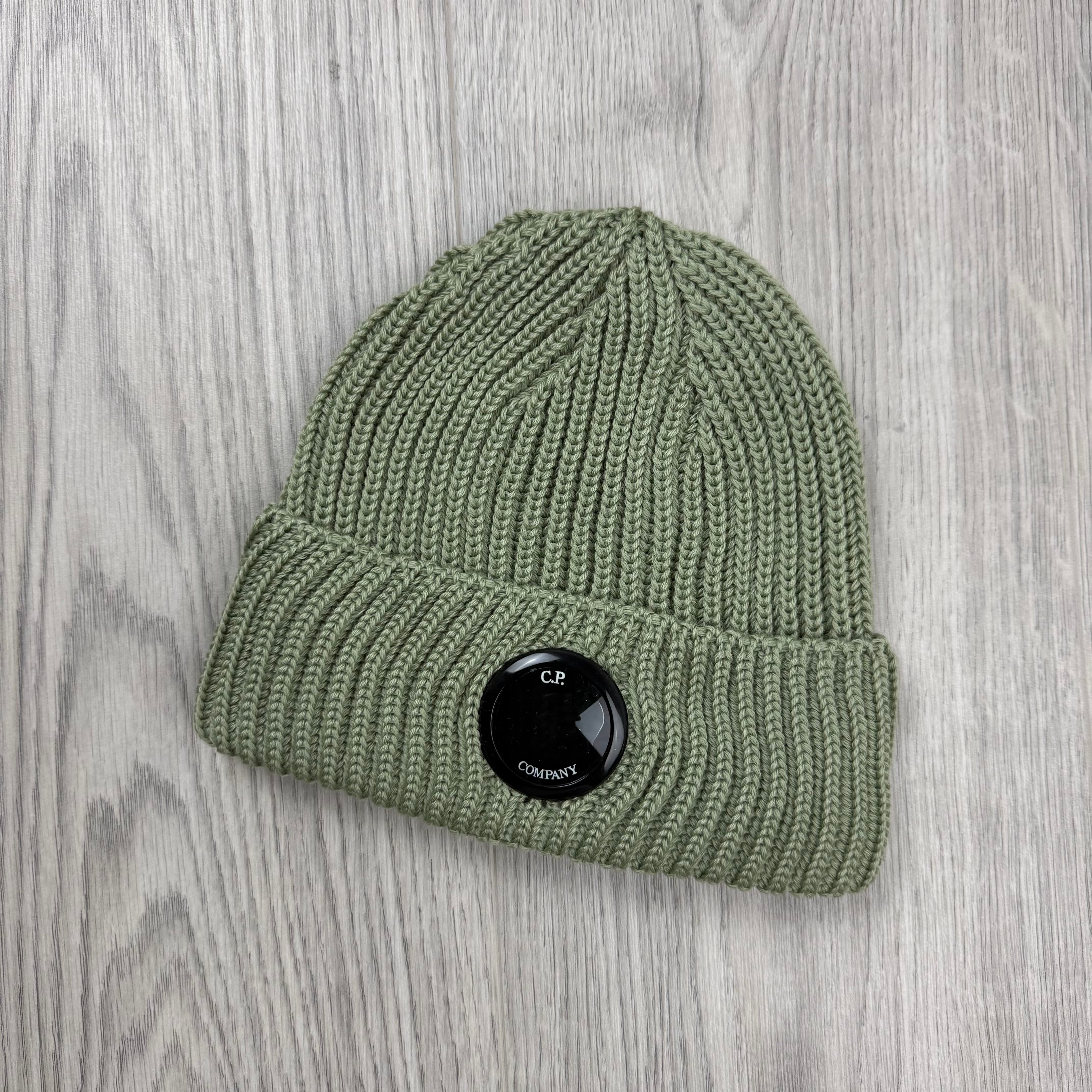 CP Company Lens Beanie - Tea Green