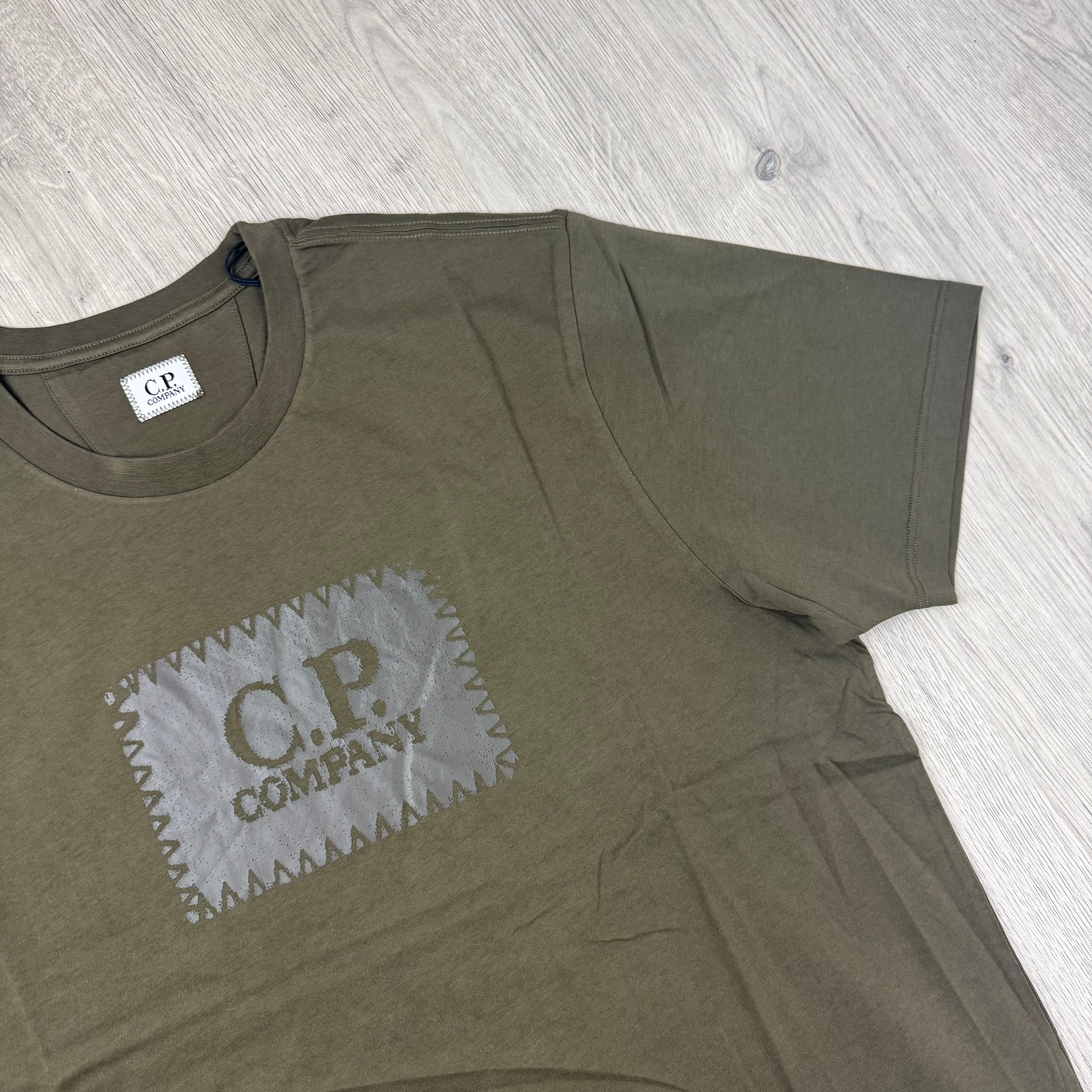CP Company Stamp T-Shirt - Ivy Green