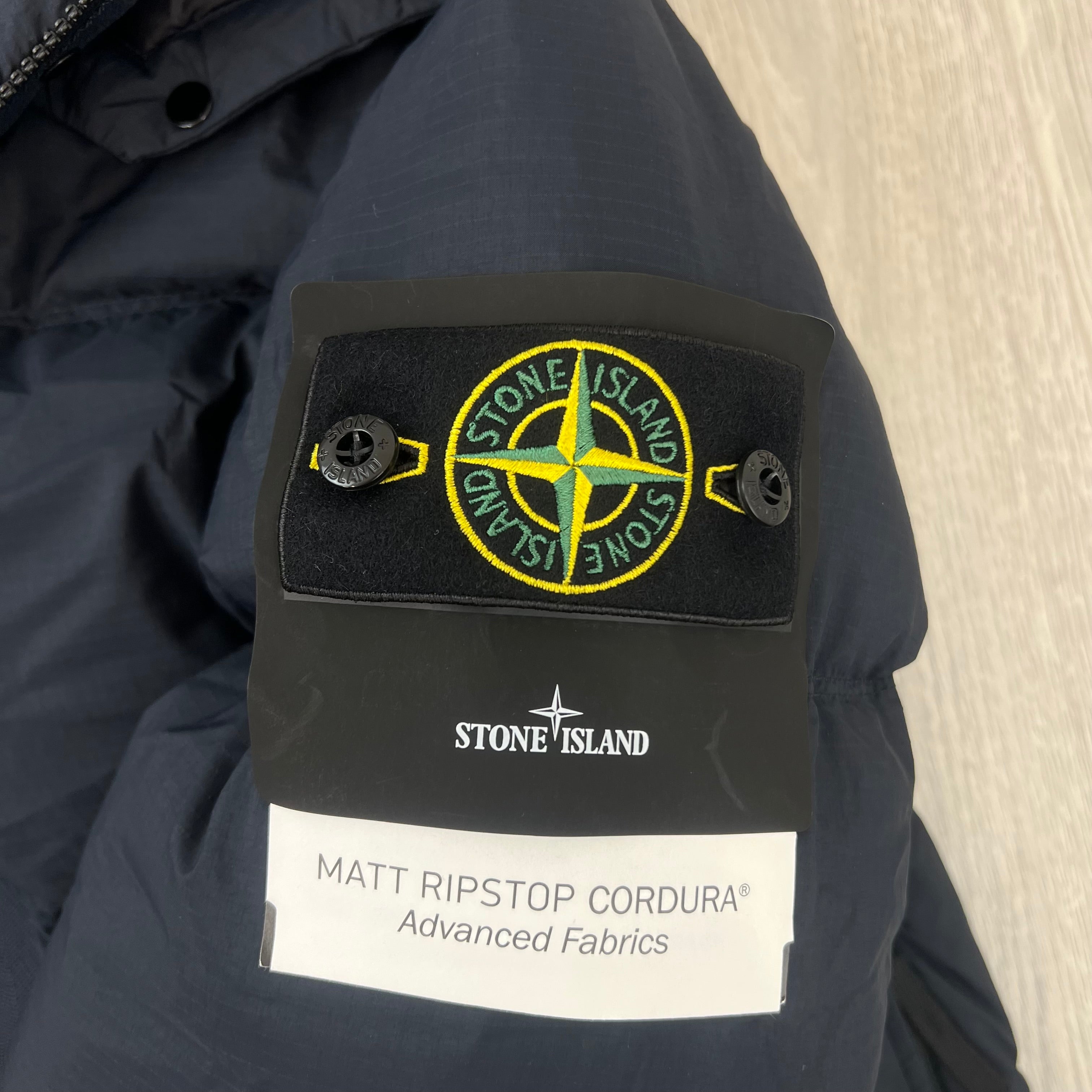 Stone Island Ripstop Down Jacket - Navy