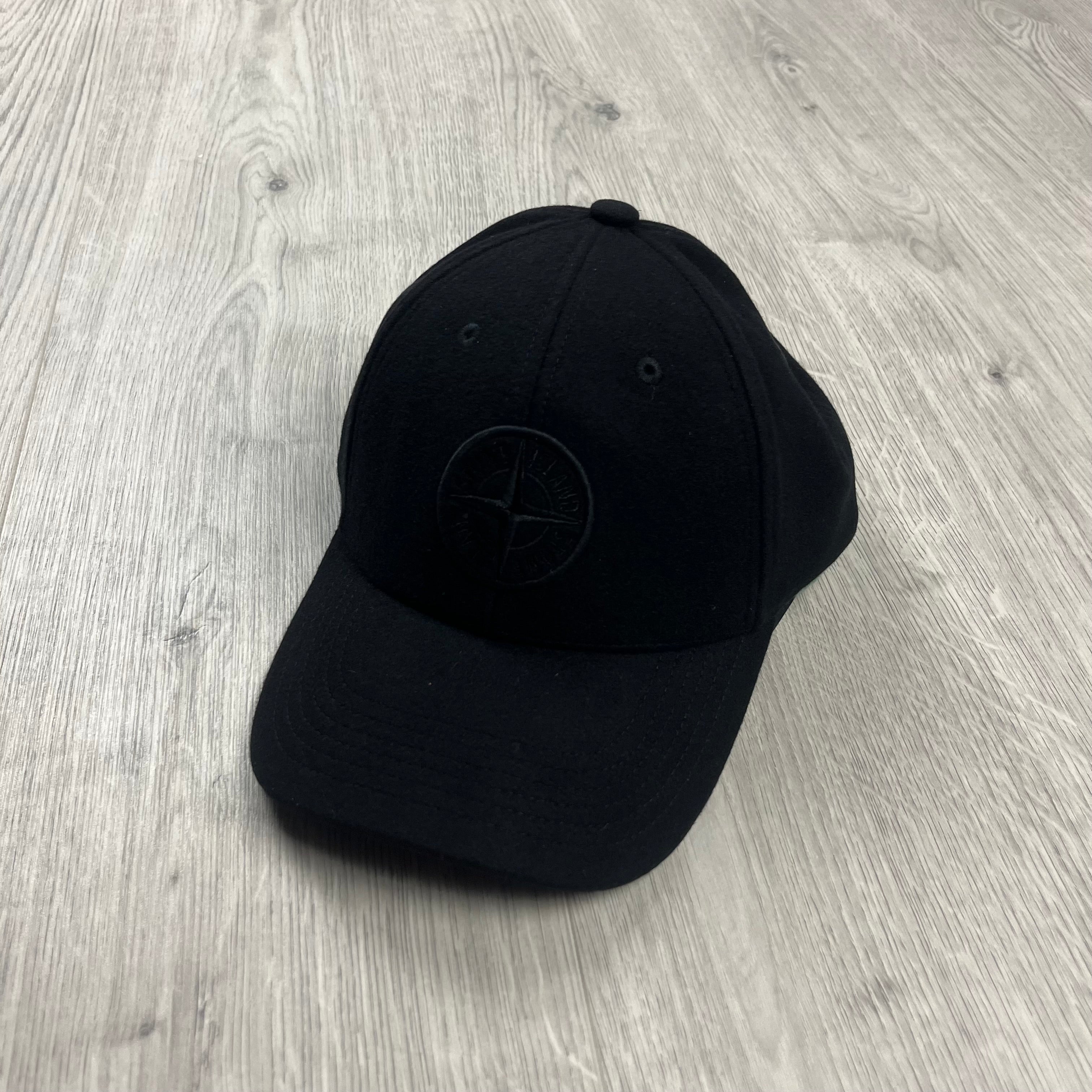 Stone Island Wool Baseball Cap - Black