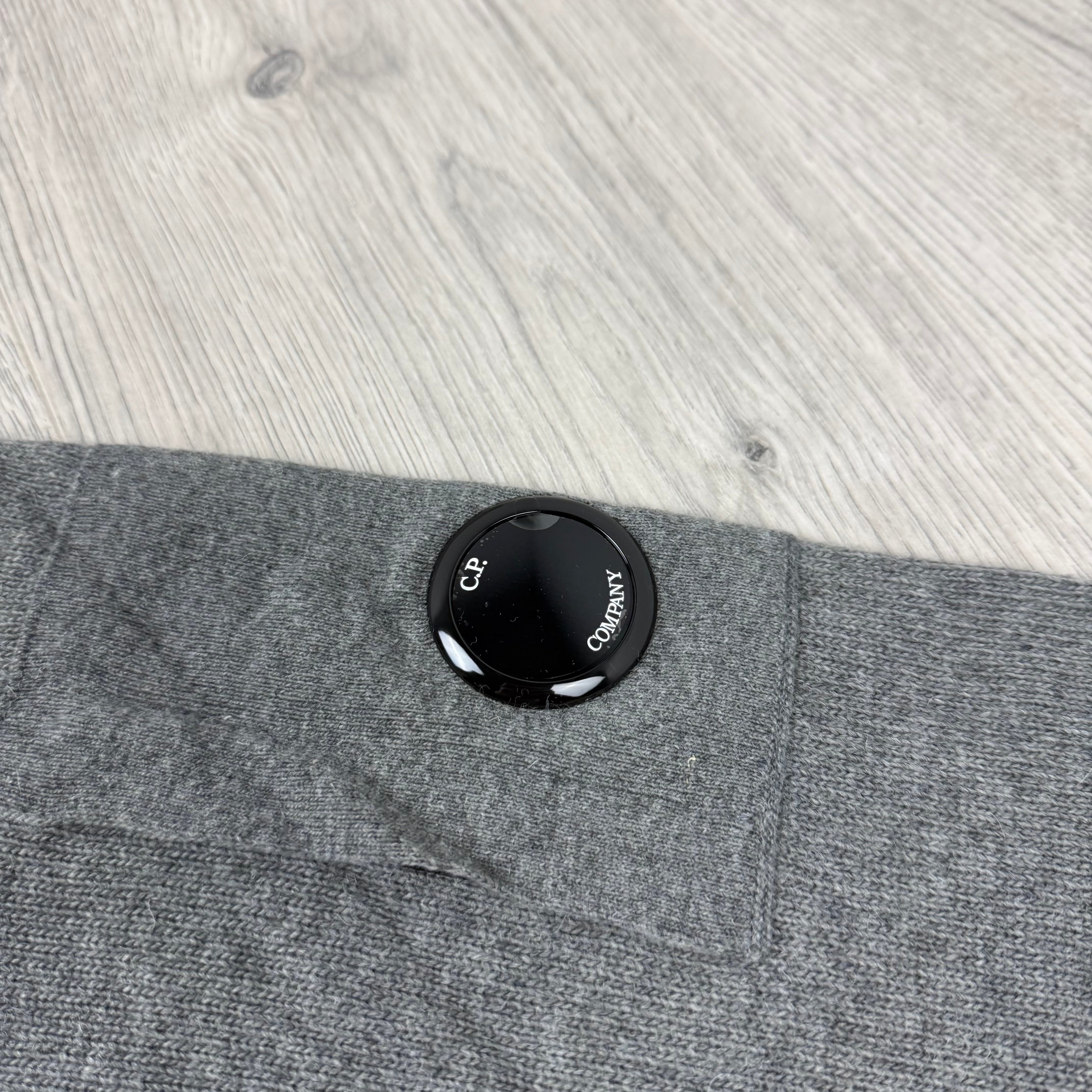 CP Company Lambswool Knit Sweatshirt - Gunmetal