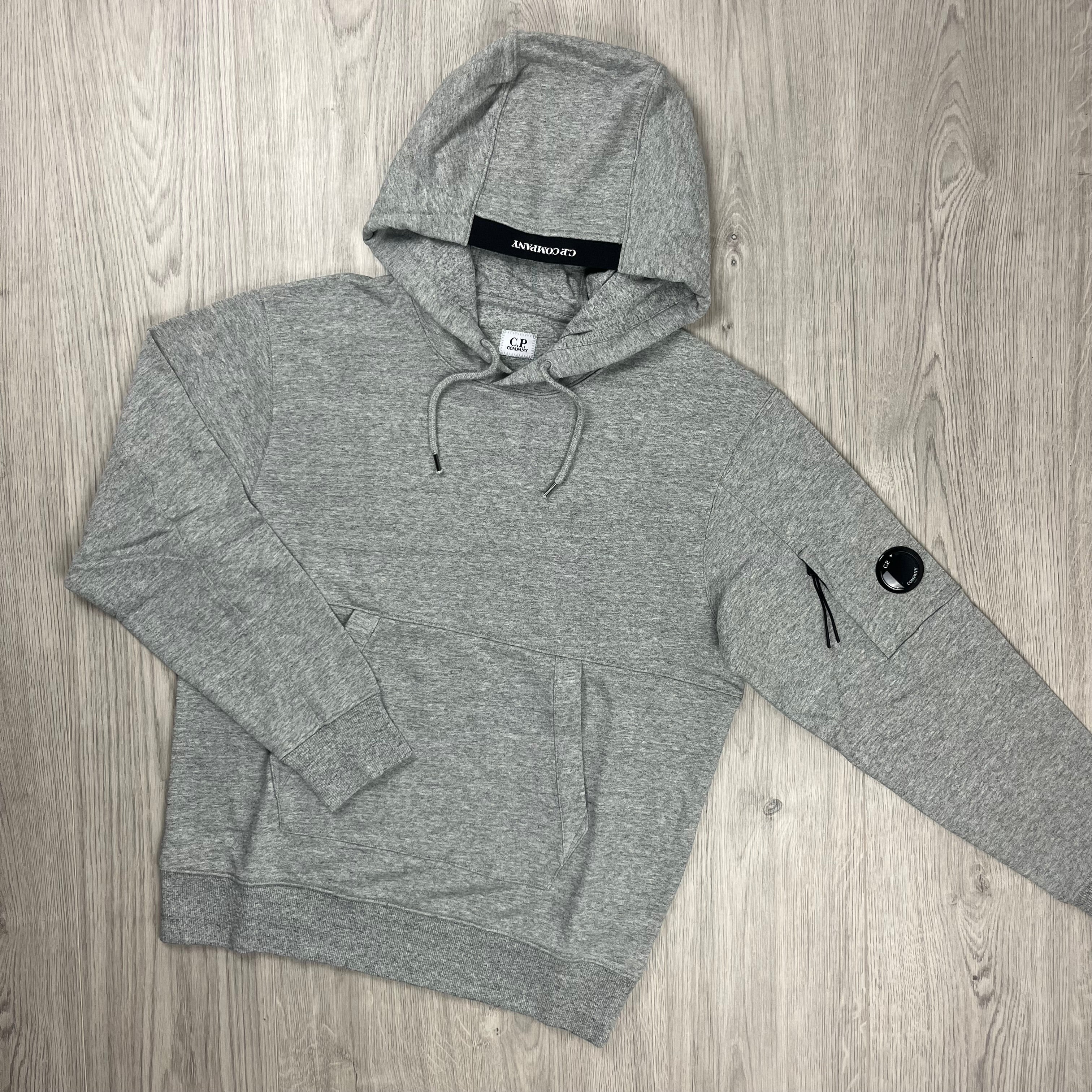 CP Company Raised Fleece Hoodie - Grey