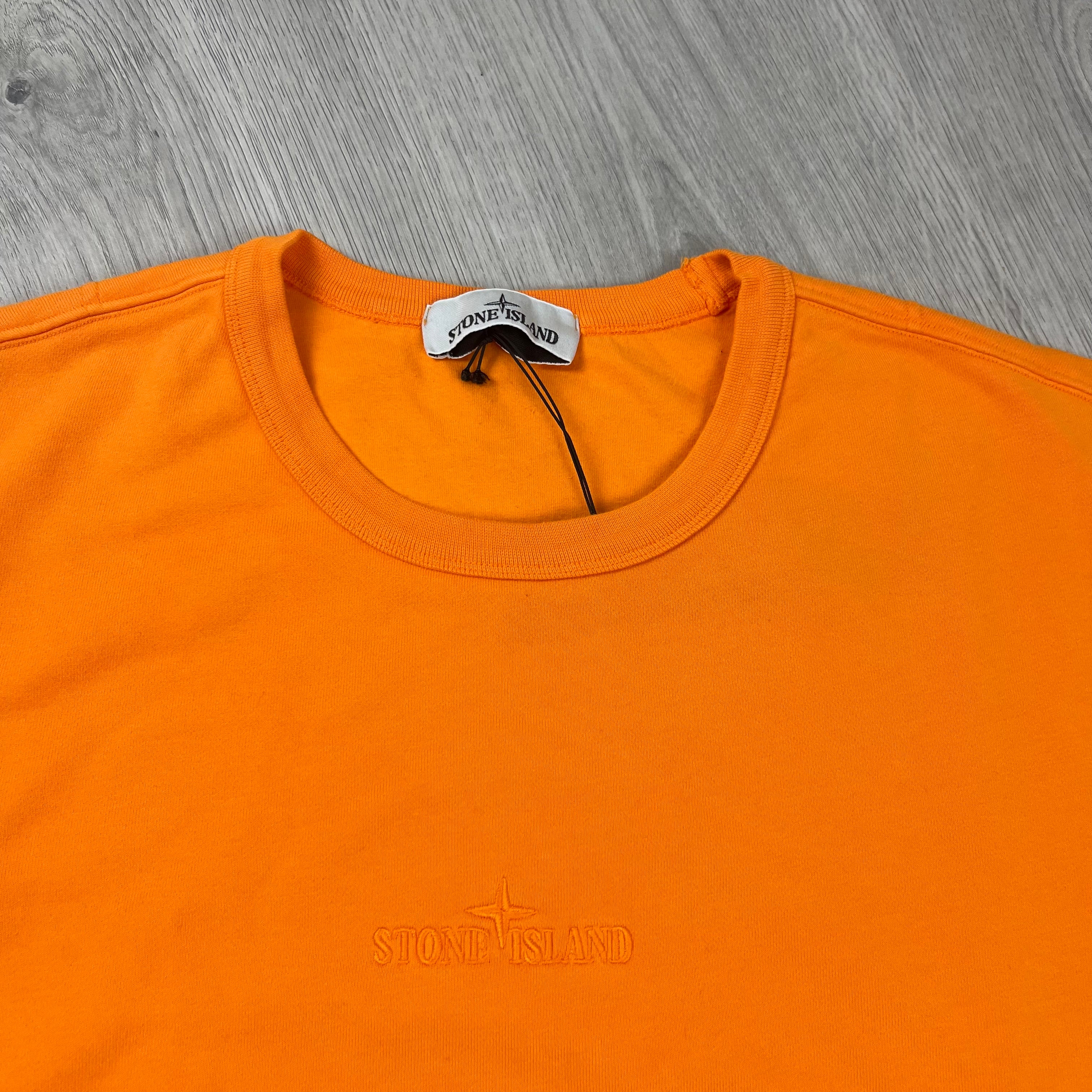 Stone Island Dyed Sweatshirt - Orange