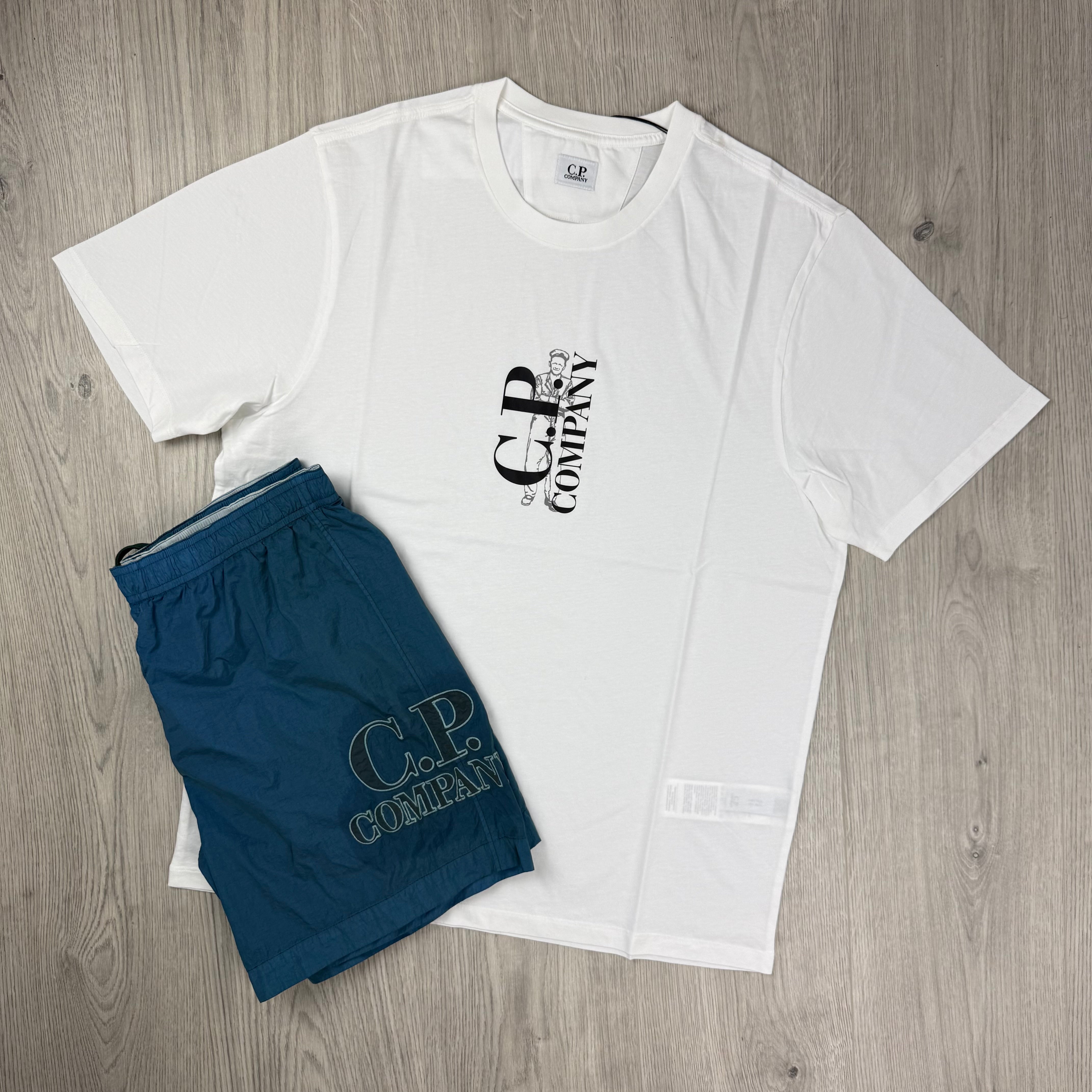 CP Company Holiday Set - White/Ink Blue