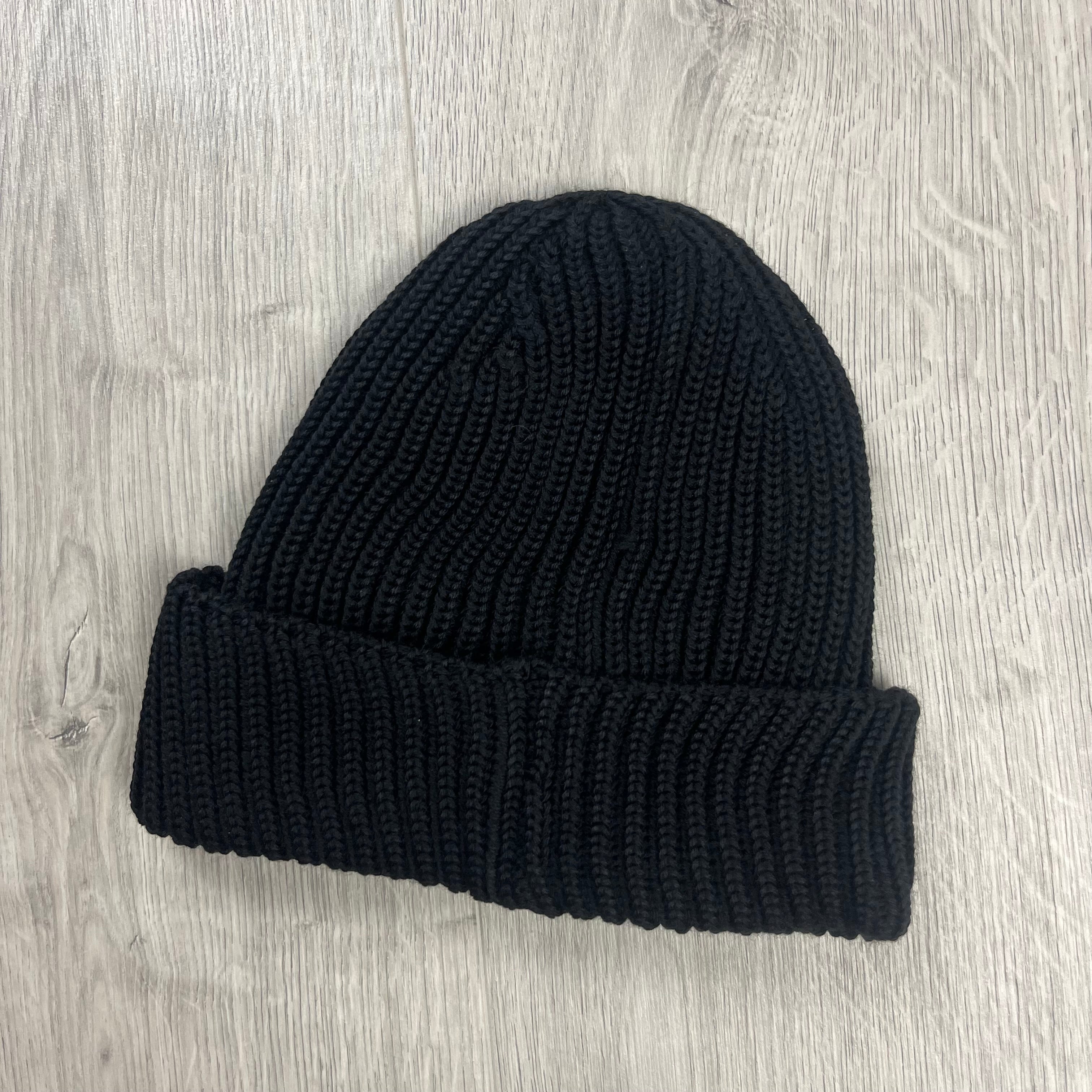 CP Company Goggle Beanie - Black