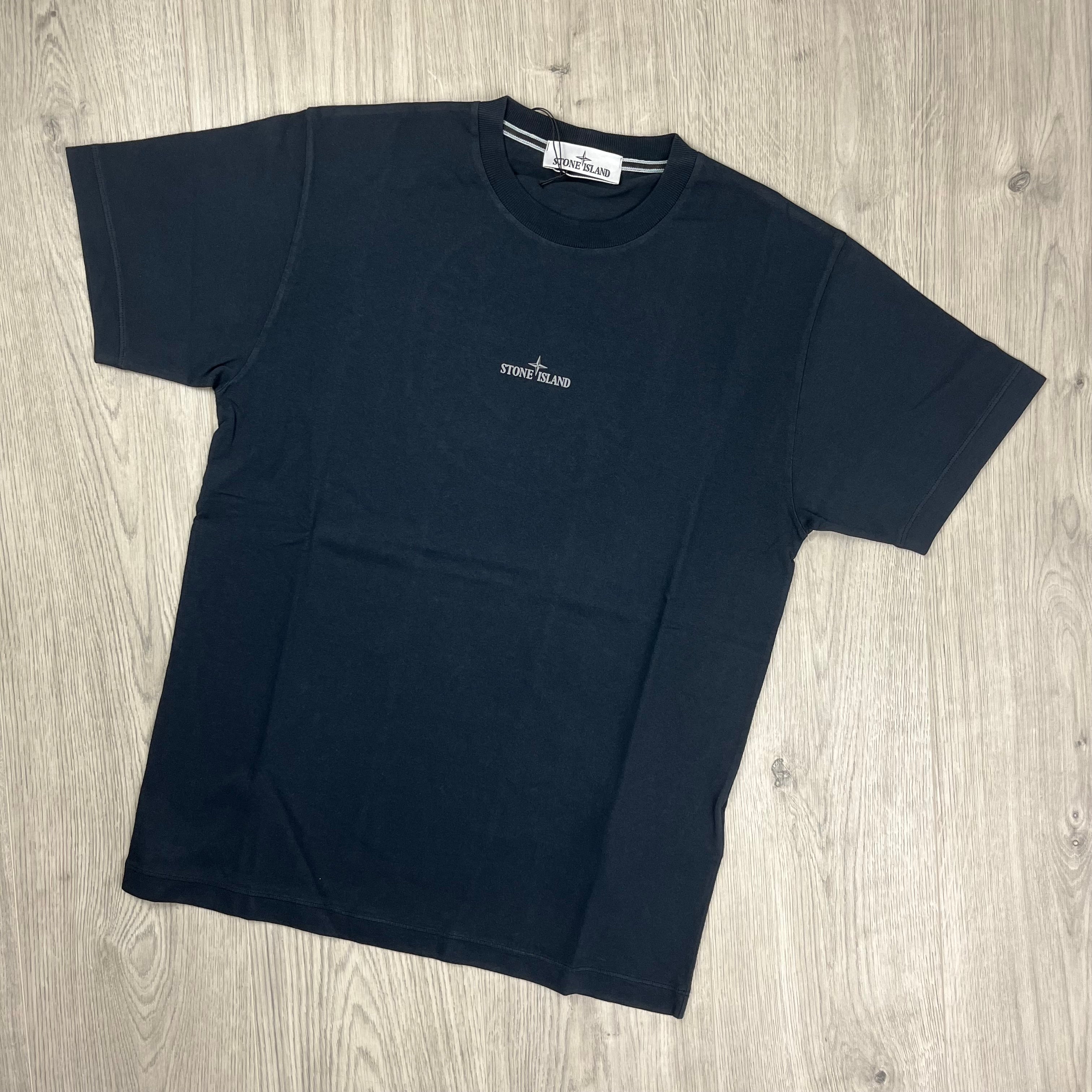 Stone Island Printed T-Shirt - Navy