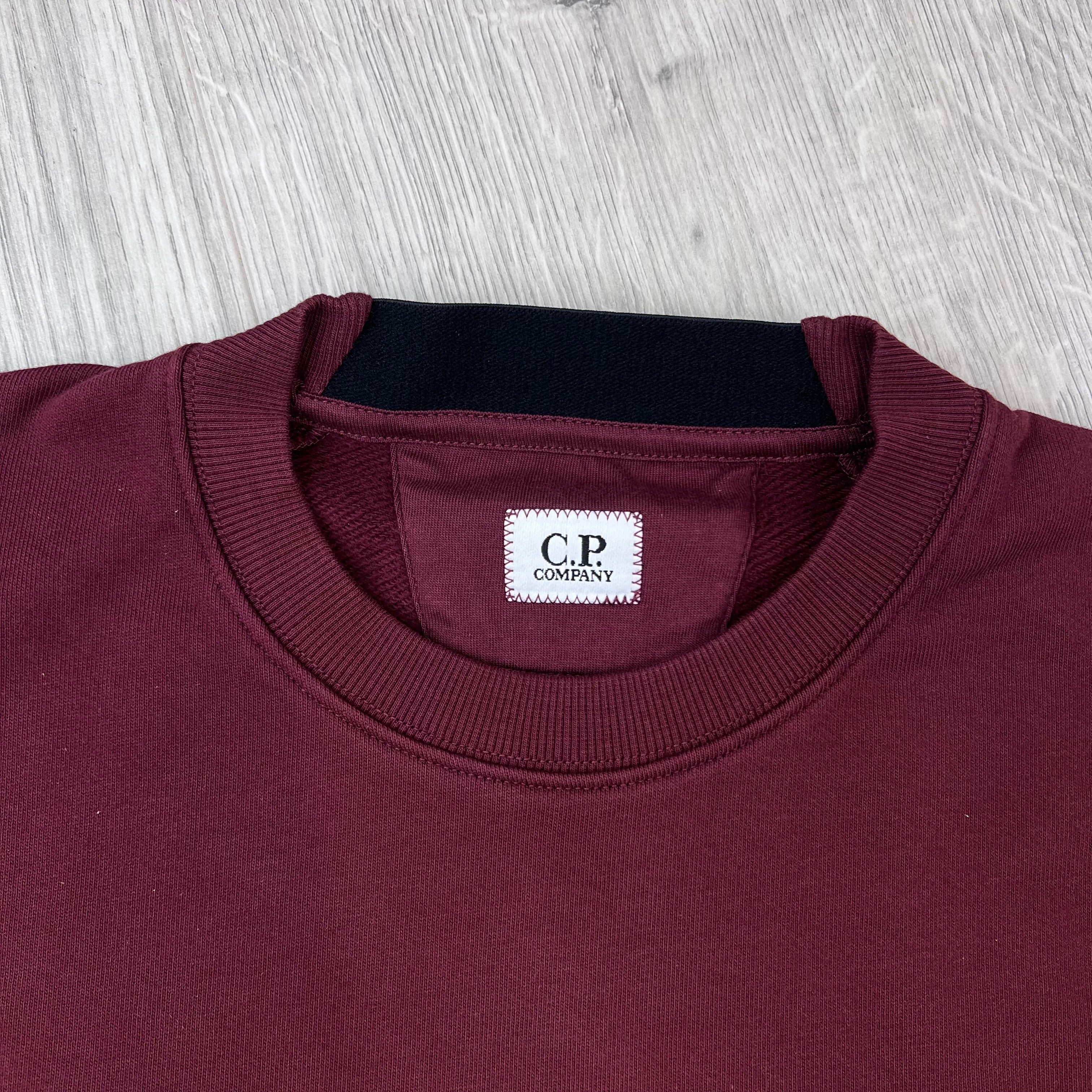 CP Company Raised Fleece Sweatshirt - Andorra Red