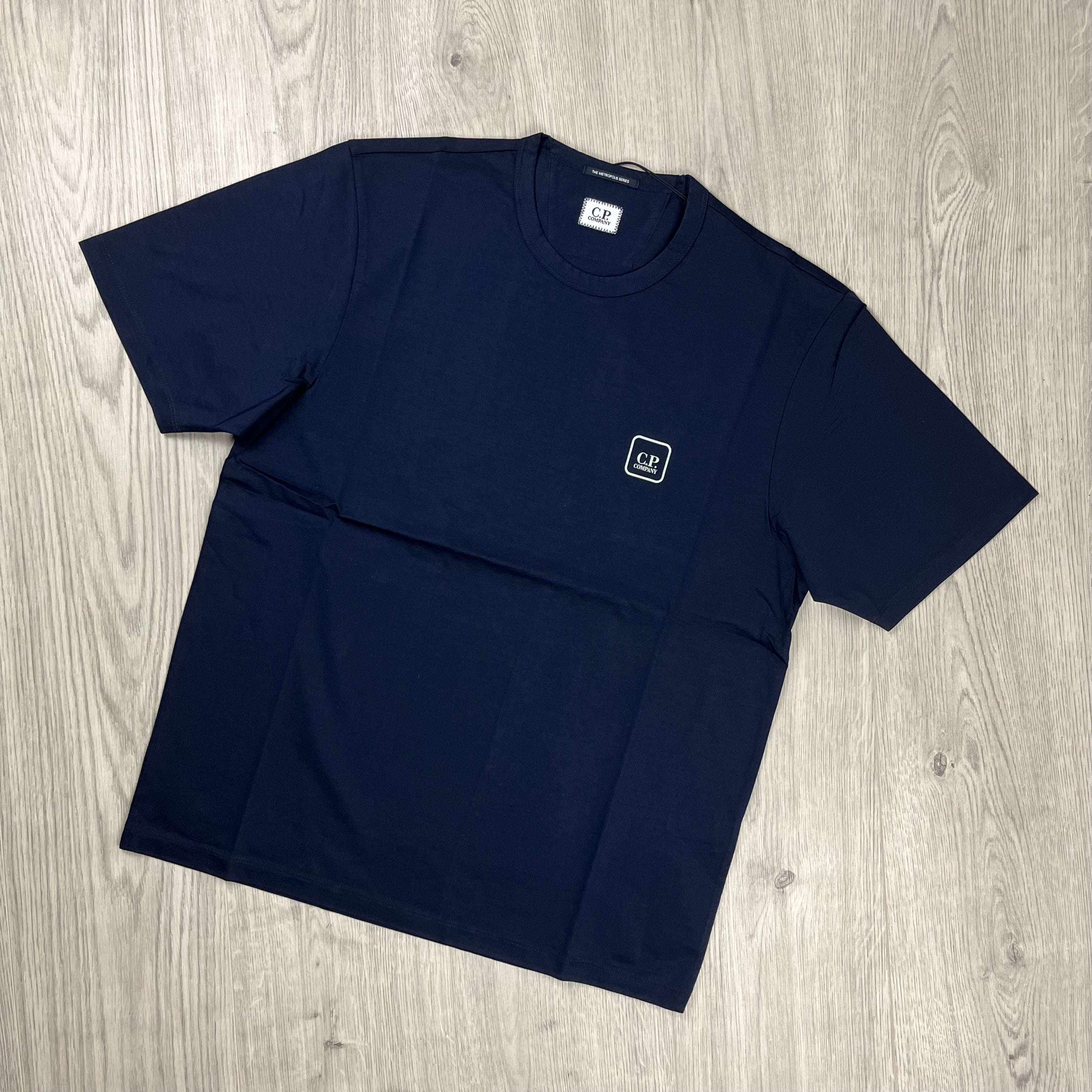 CP Company Metropolis T-shirt in Sky Captain. On sale at Open Attire.