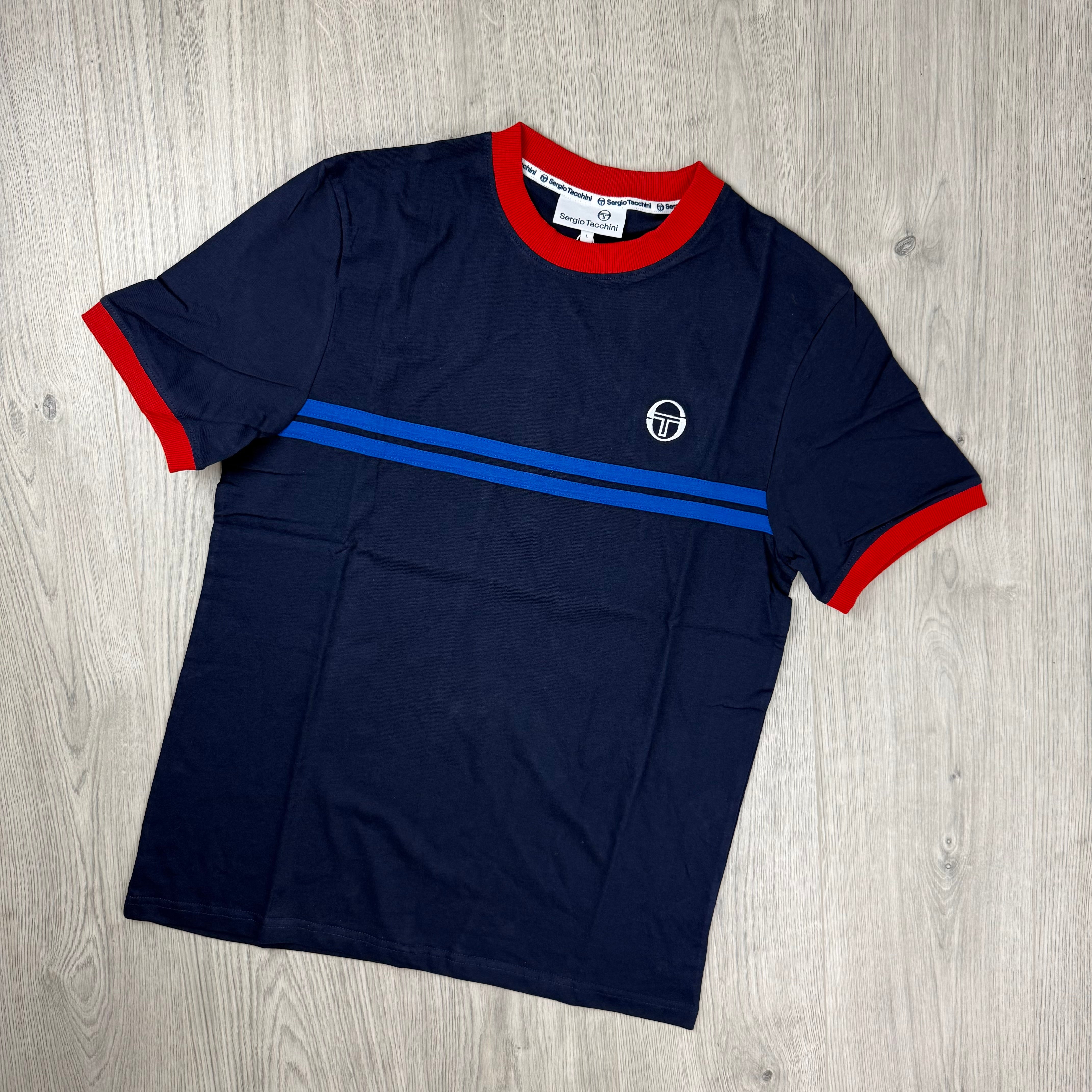 Sergio Tacchini 'Supermac' T-Shirt - Maritime Blue