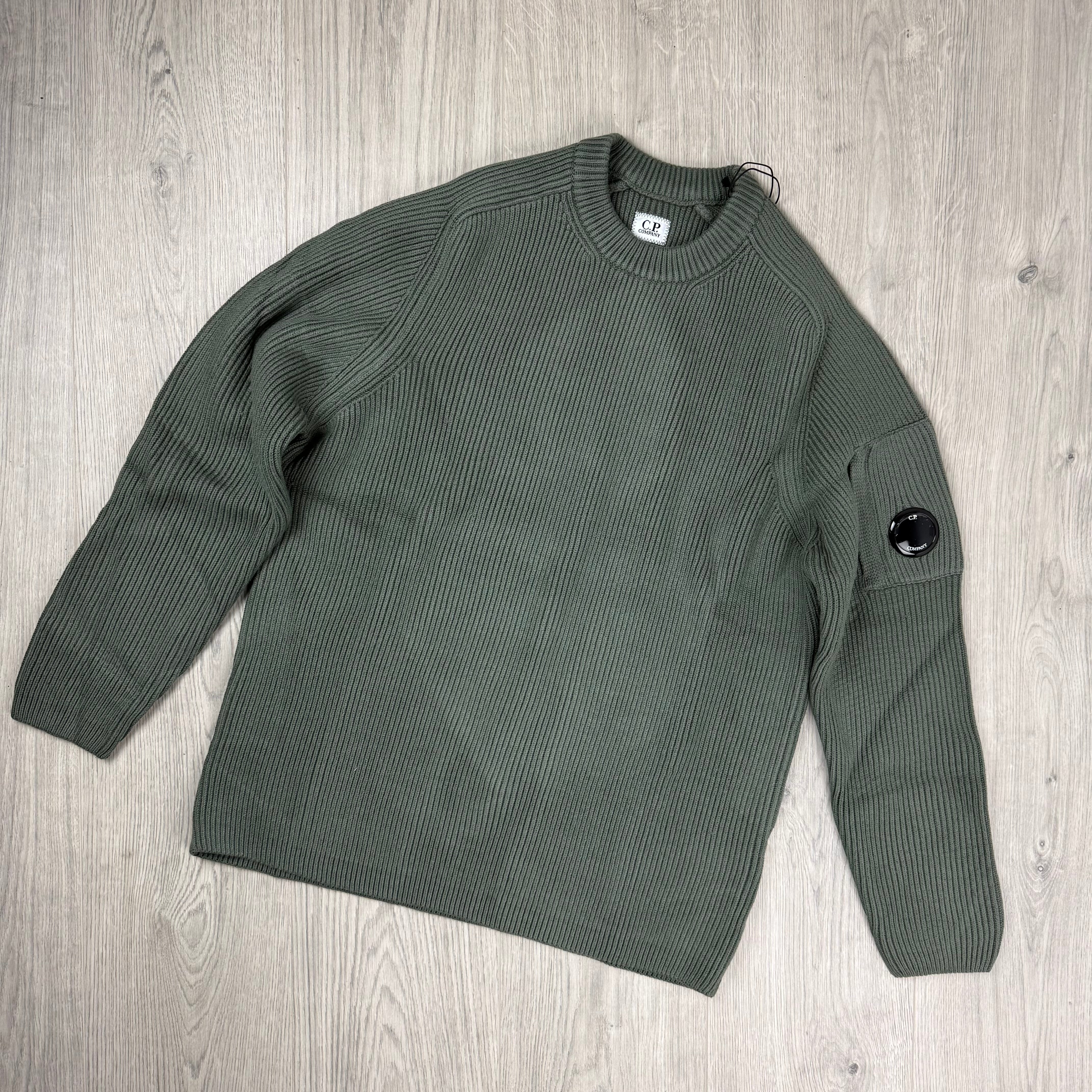 CP Company Knit Sweatshirt - Gunmetal