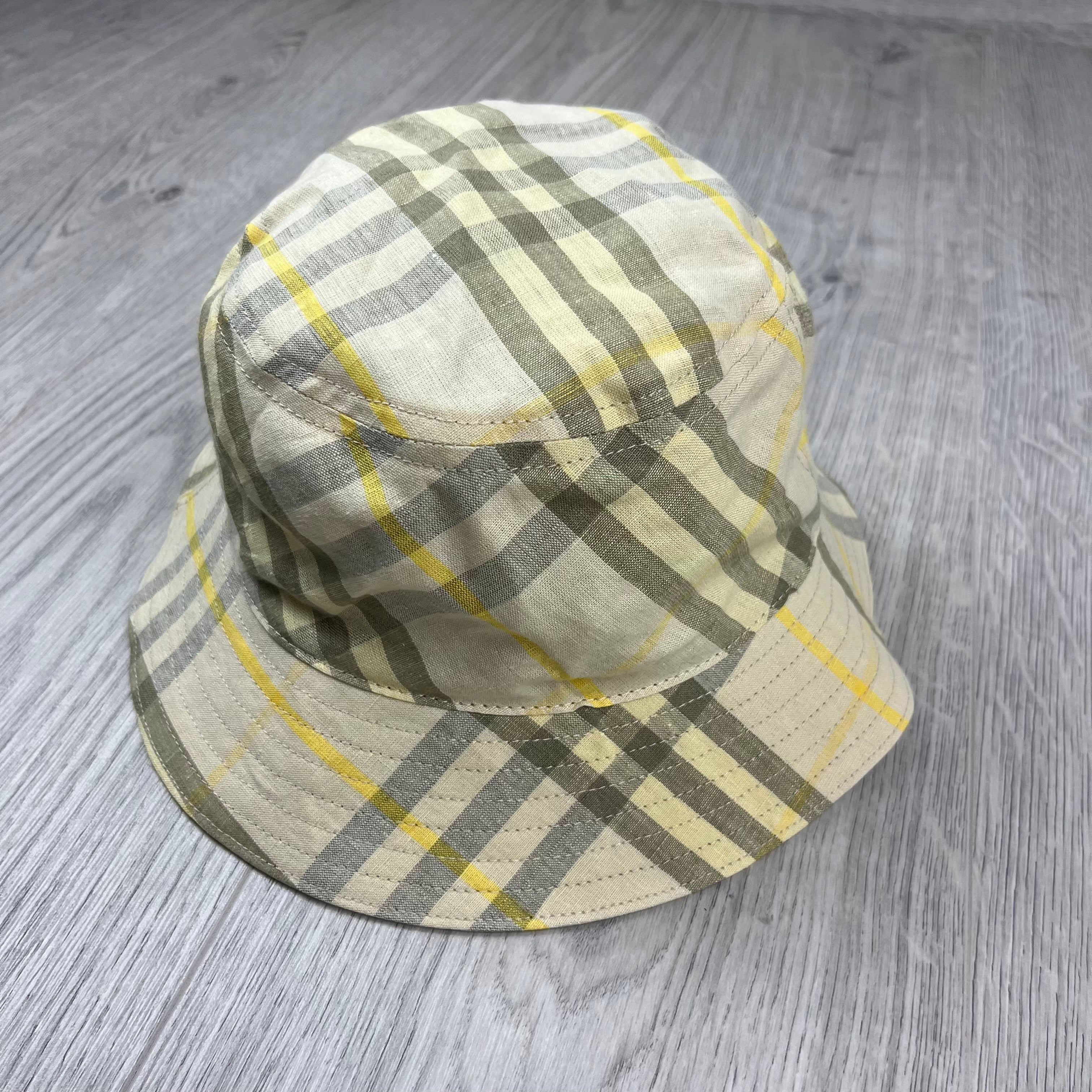 Burberry Linen Bucket Hat - Wheat