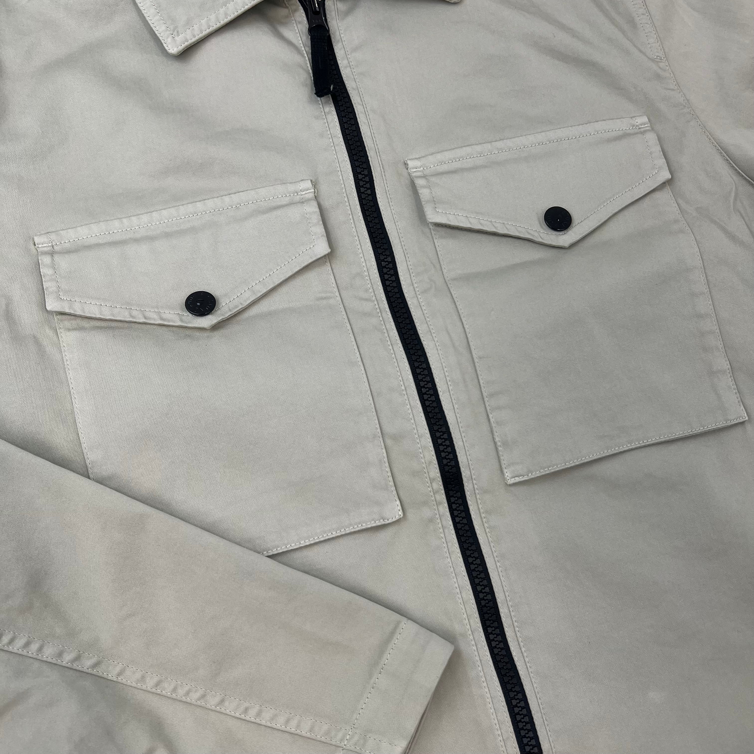 Stone Island Zip Overshirt - Sand