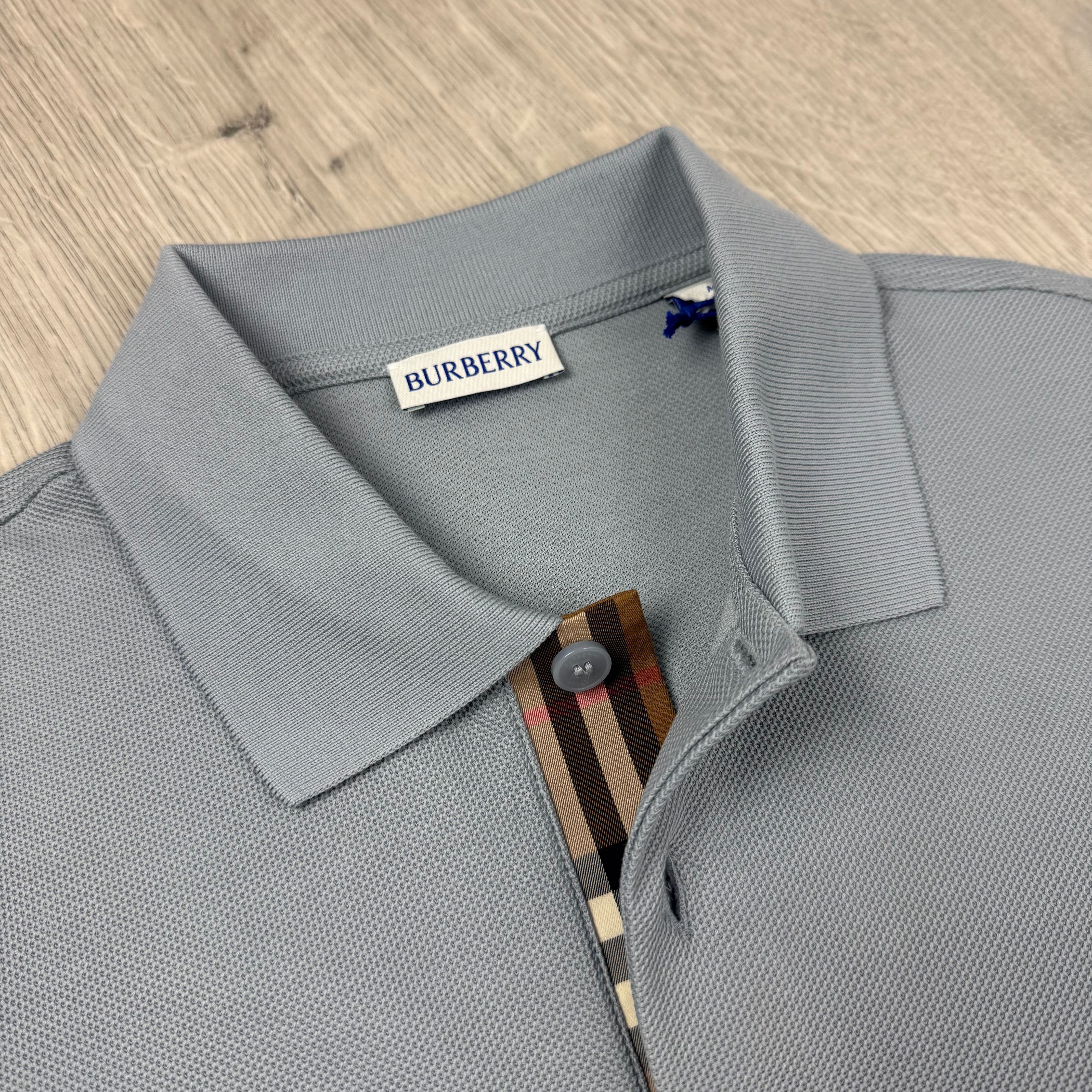 Burberry 'Hartford' Polo Shirt - Gale Grey