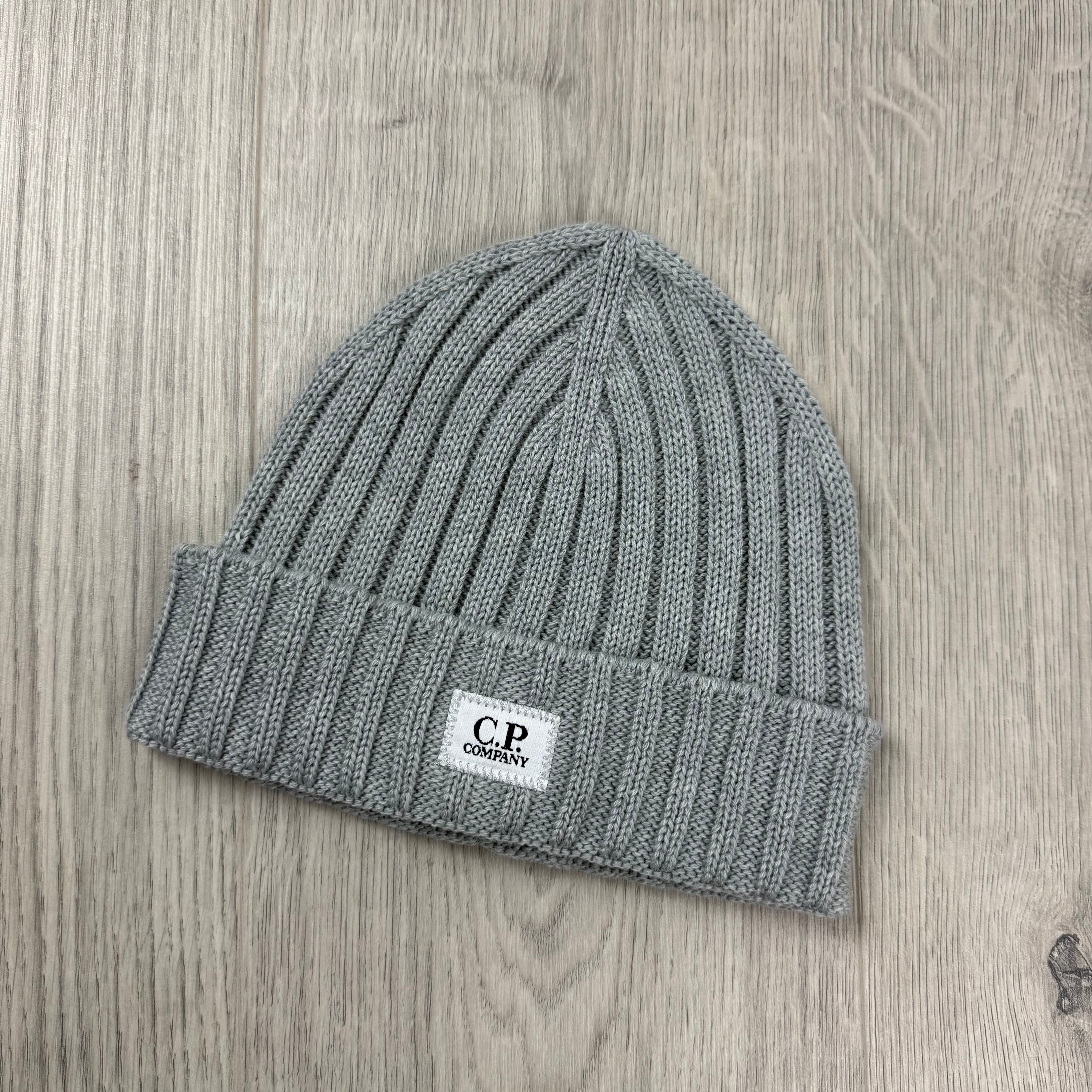 CP Company Patch Beanie - Moon Melange