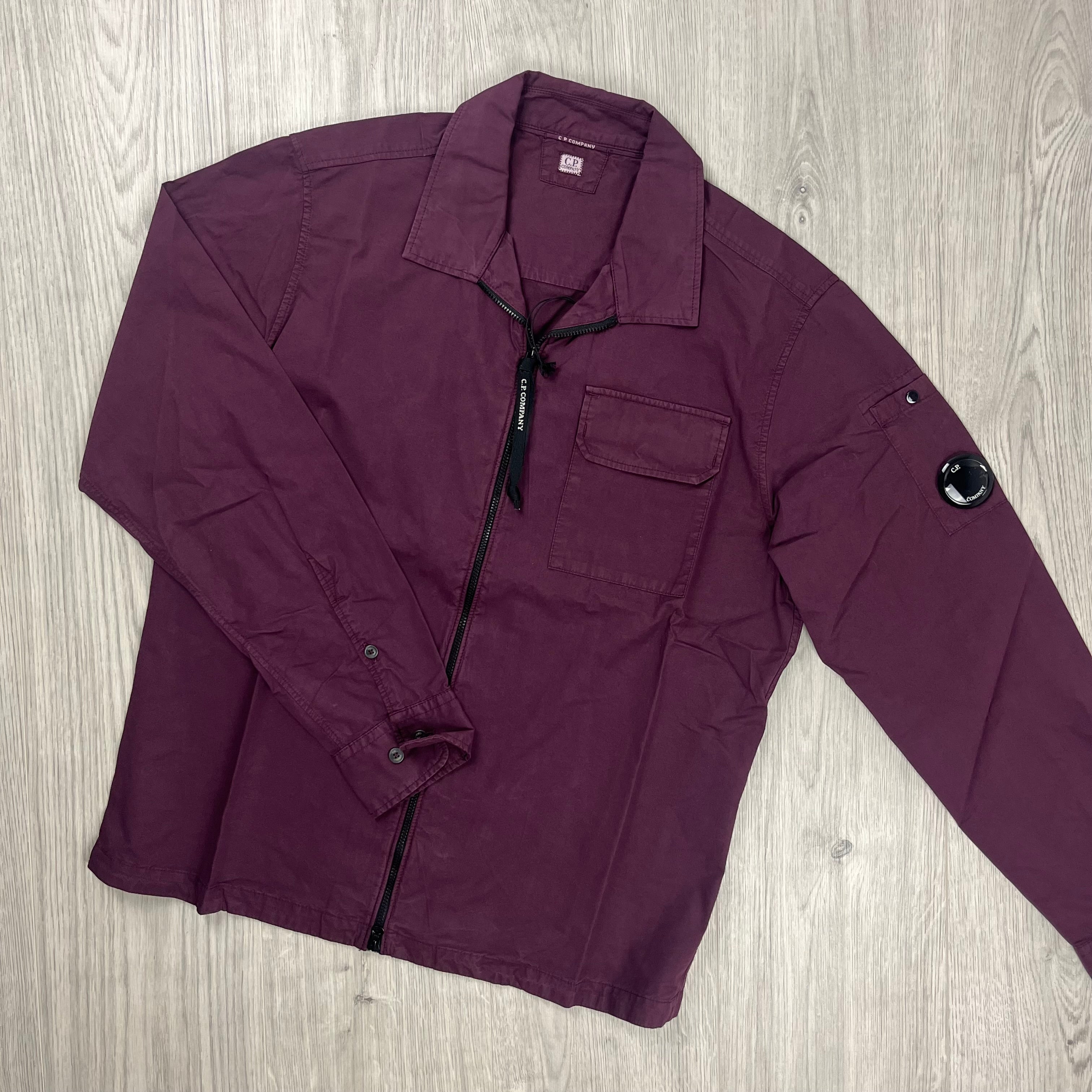 CP Company Zip Overshirt - Purple