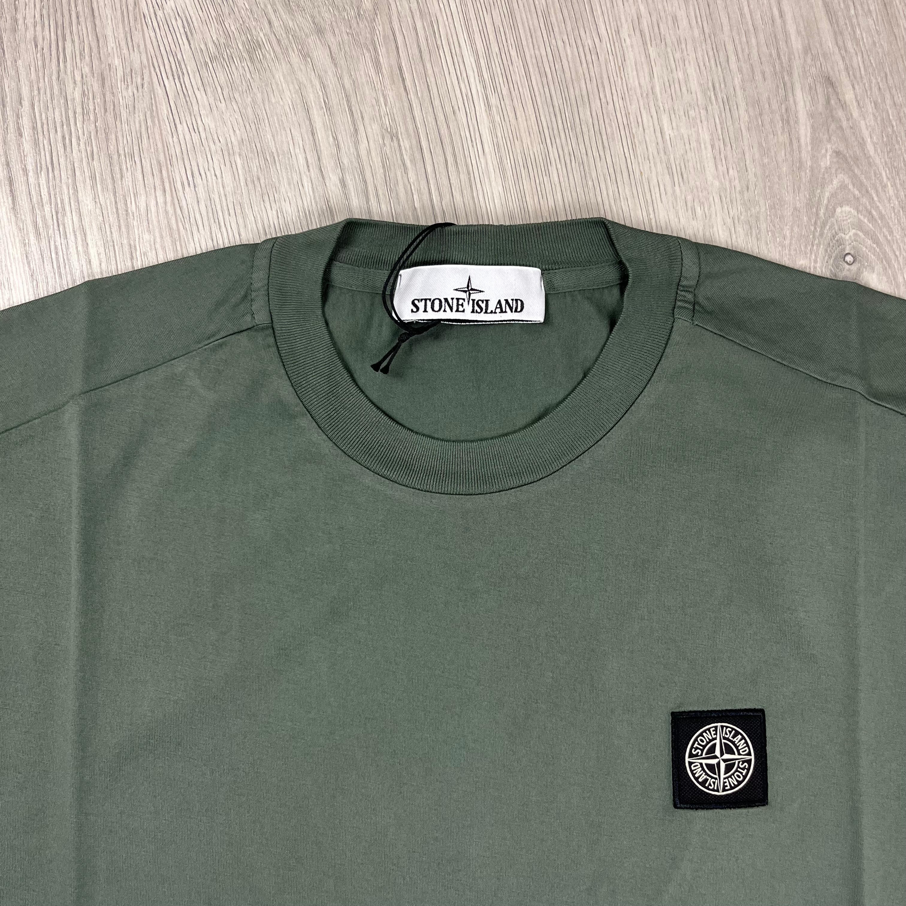 Stone Island Patch T-Shirt - Musk