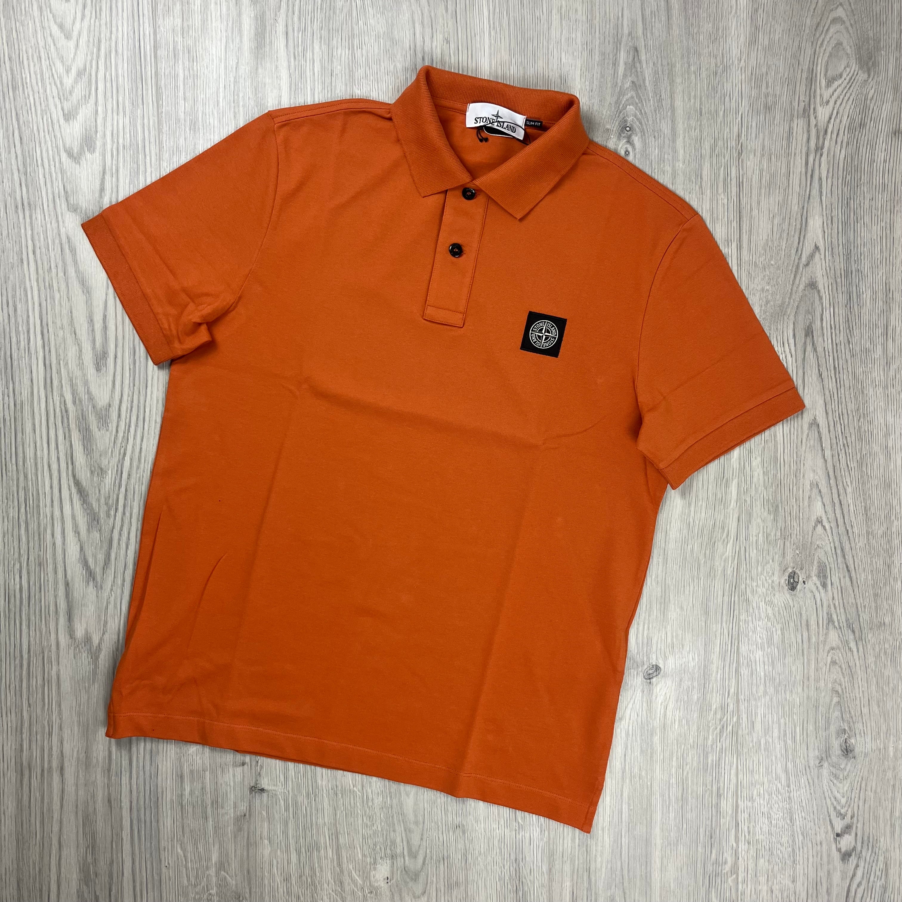 Stone Island Patch Polo Shirt - Sienna