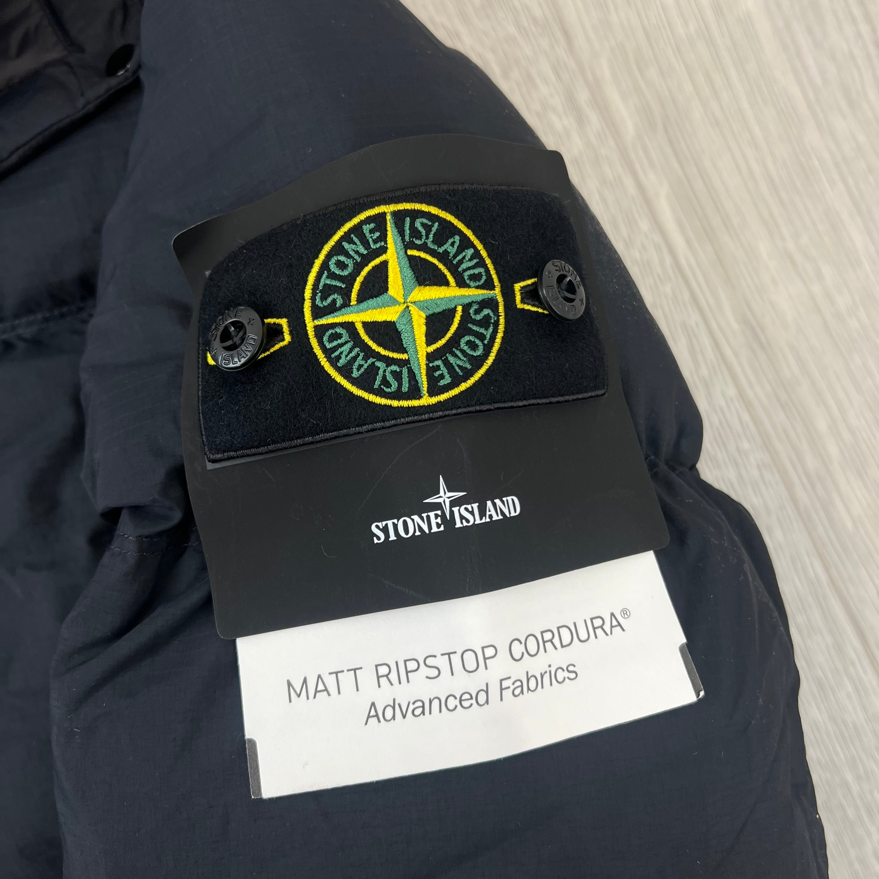 Stone Island Ripstop Down Jacket - Black