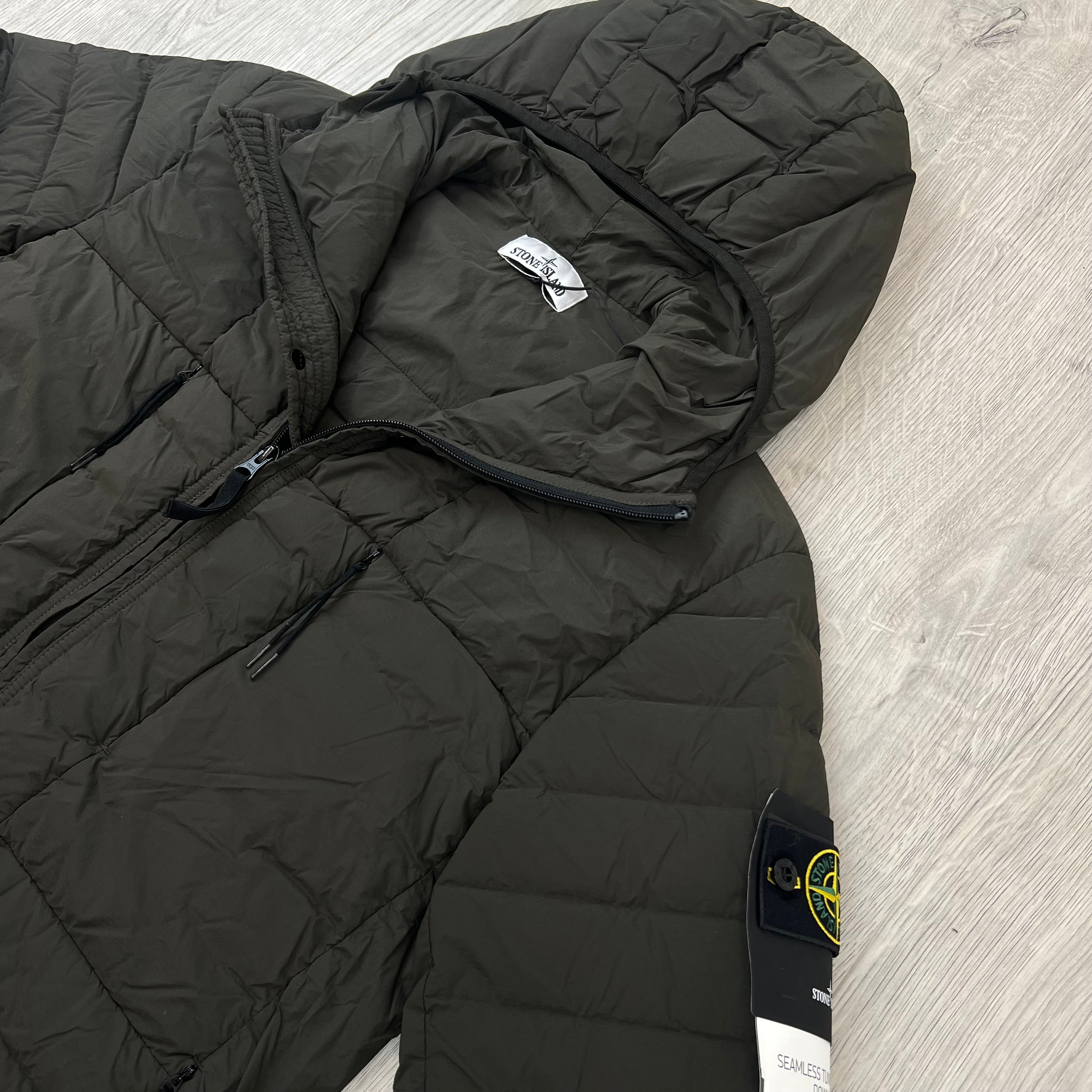 Stone Island Seamless Down Jacket - Coal Grey
