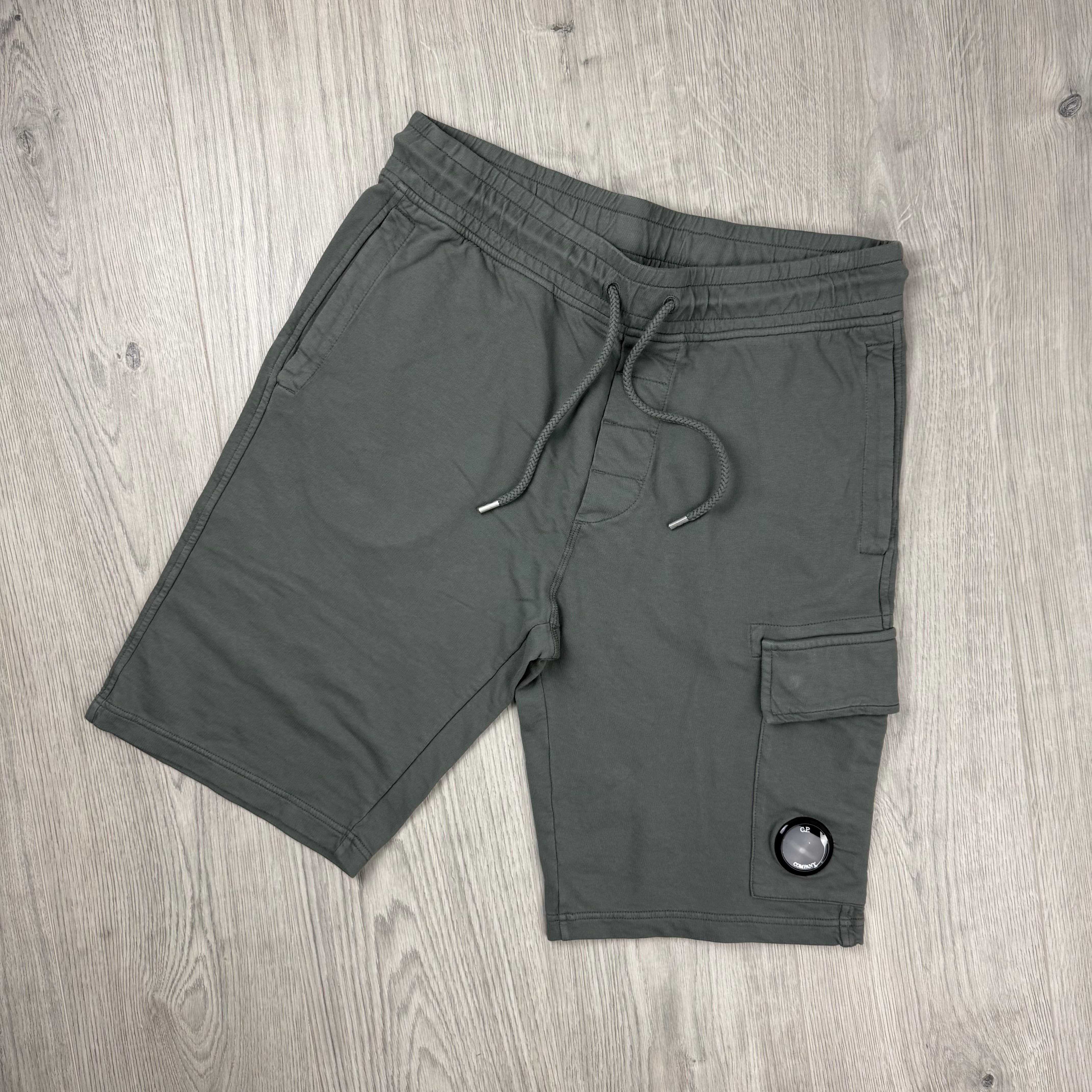 CP Company Jersey Shorts - Gunmetal