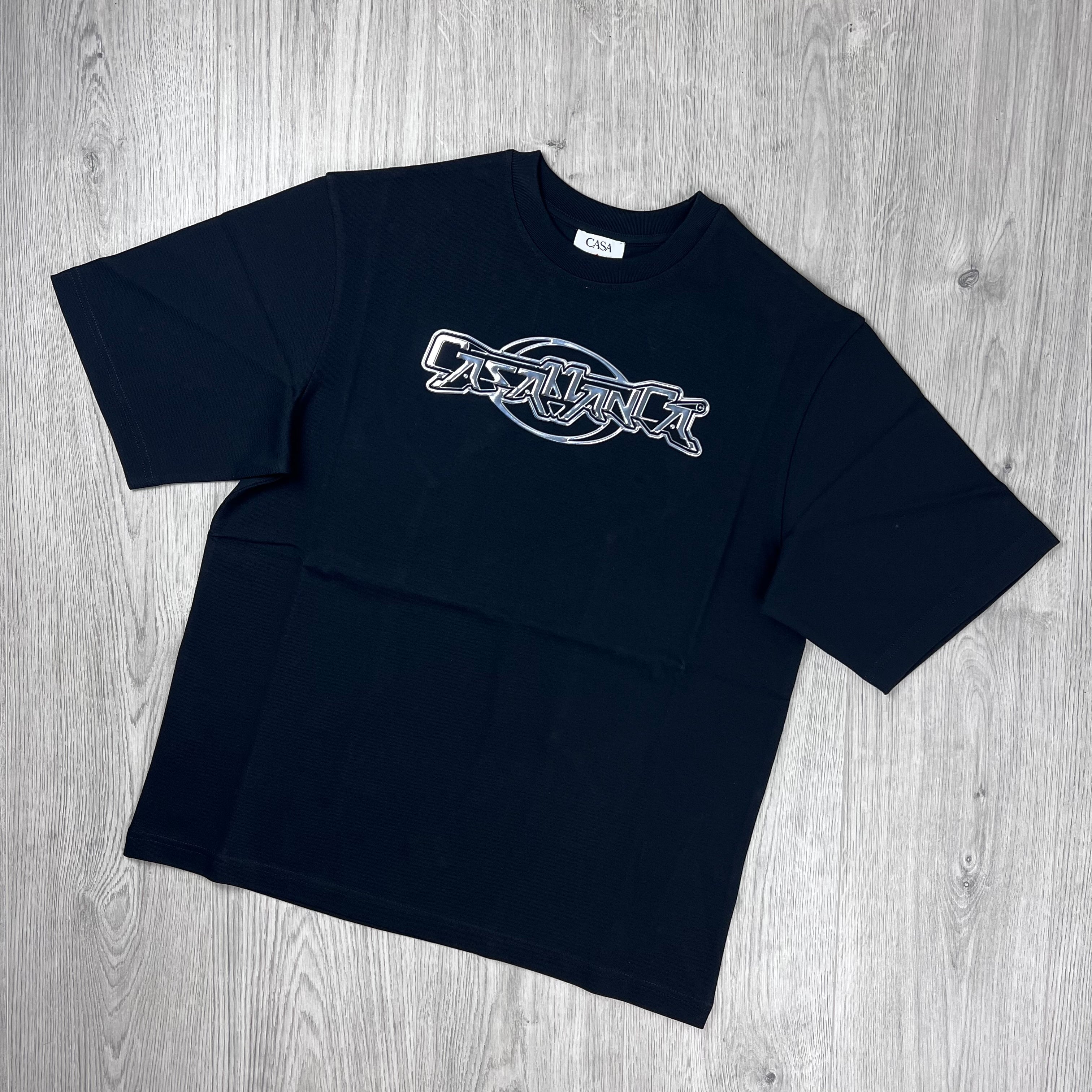 Casablanca 'Chrome Oversized' T-Shirt - Black