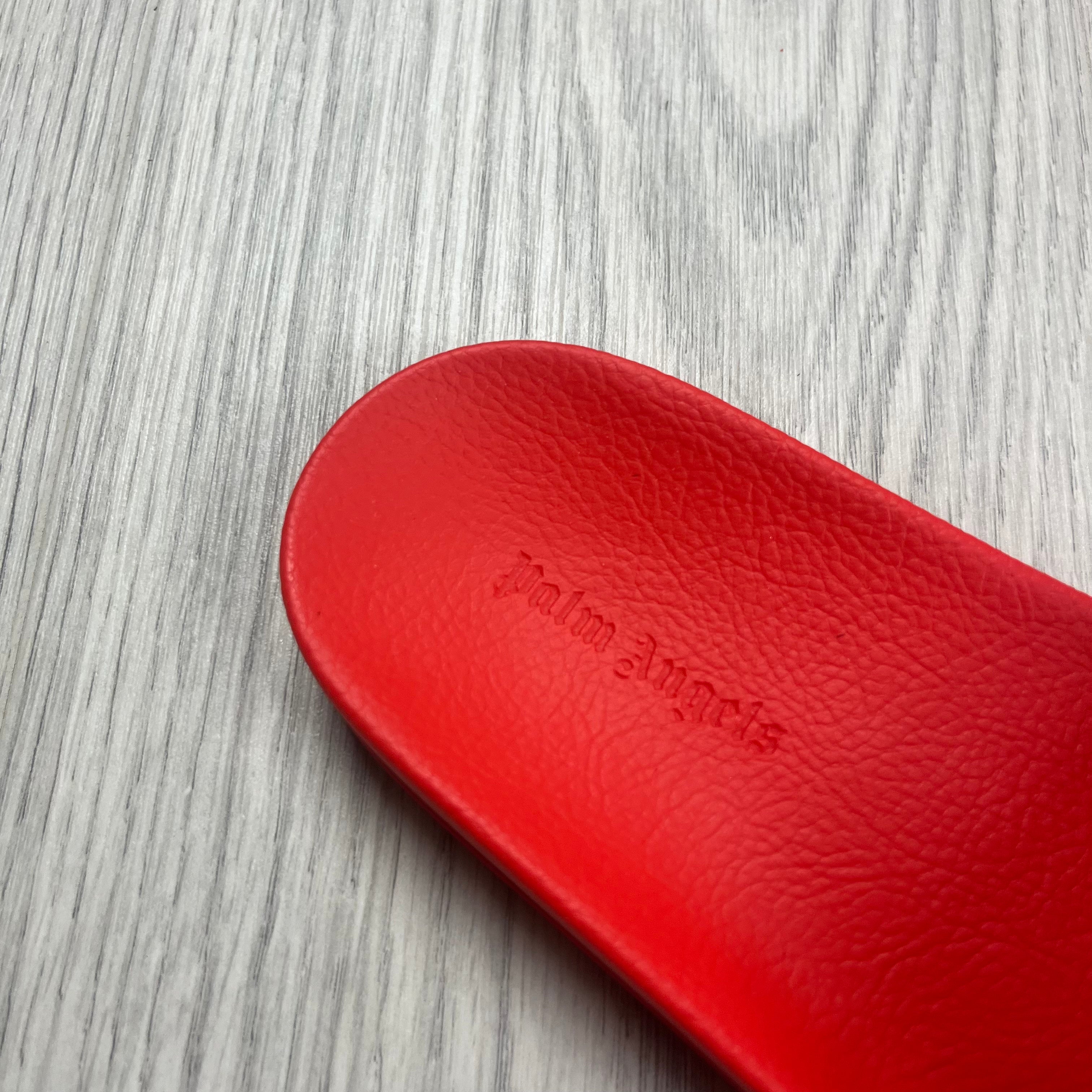 Palm Angels Rubber Slides - Red