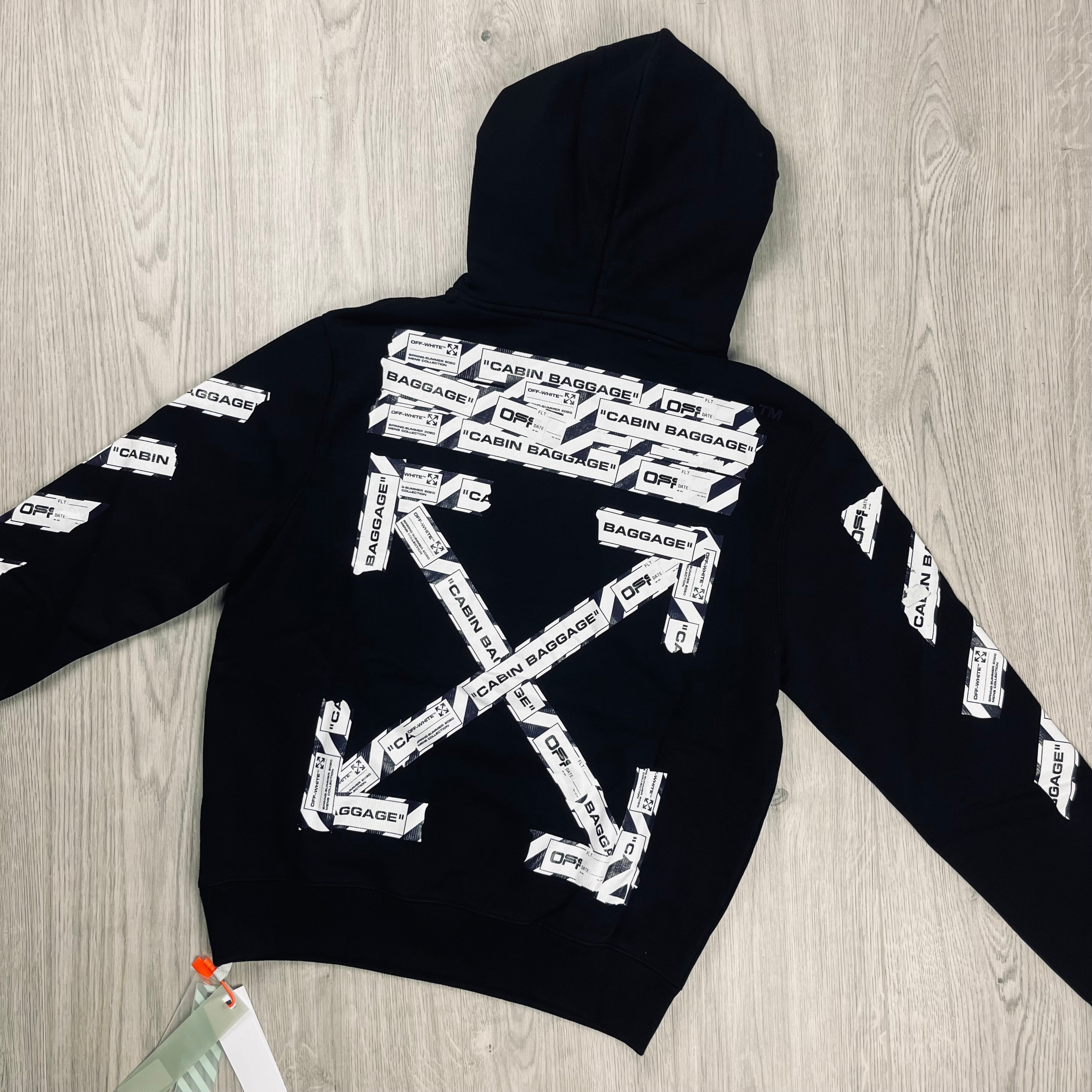 Off-White Tape Hoodie - Black