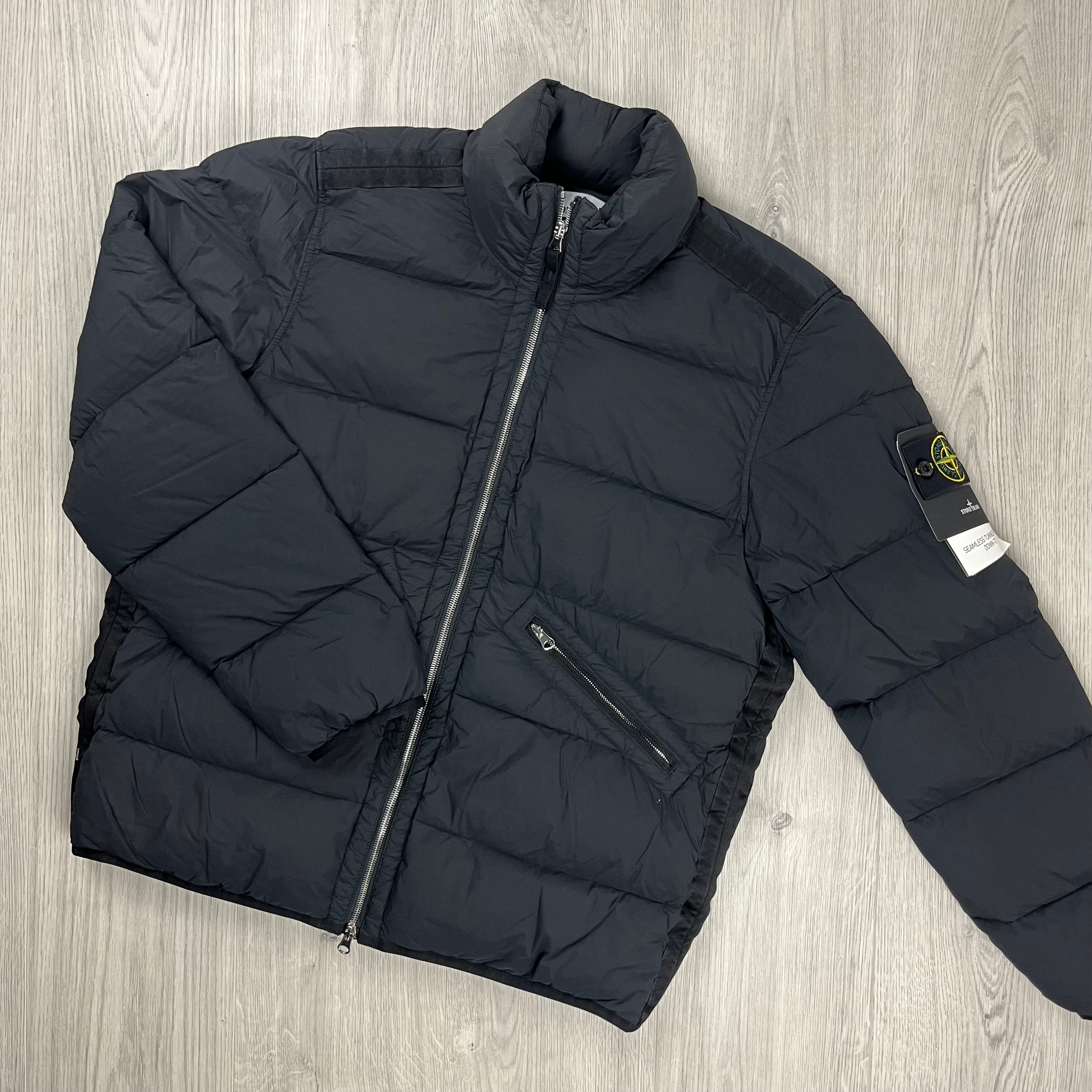 Stone Island Seamless Down-TC Blouson in Black. On sale at Open Attire.