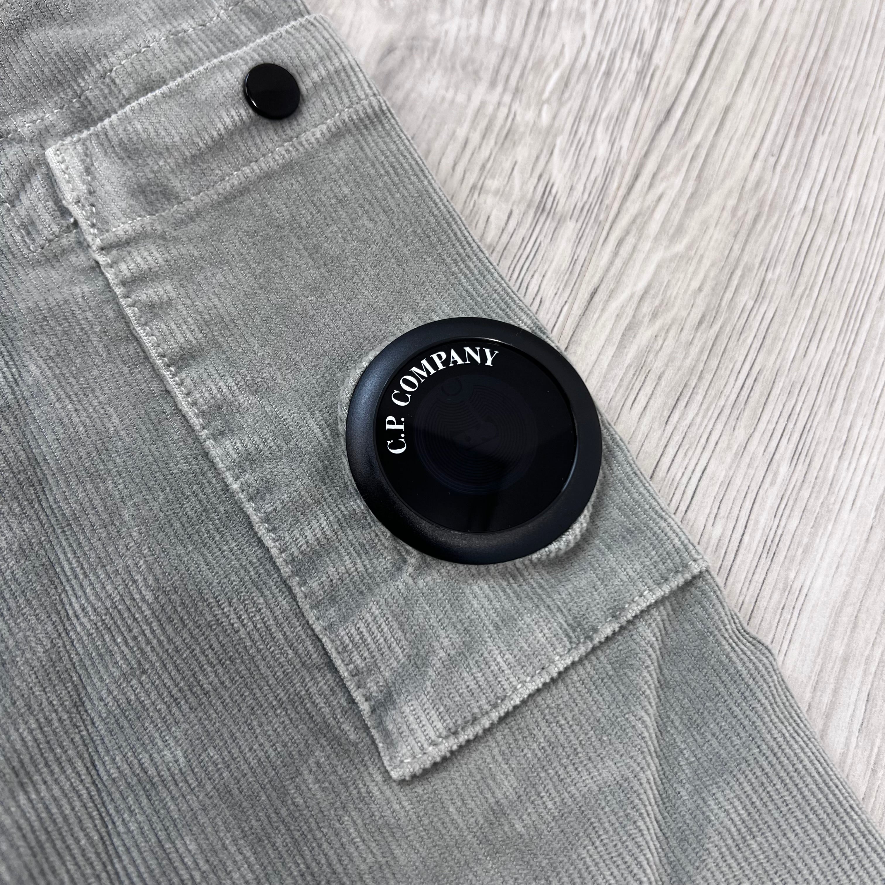 CP Company Corduroy Overshirt - Flint Grey