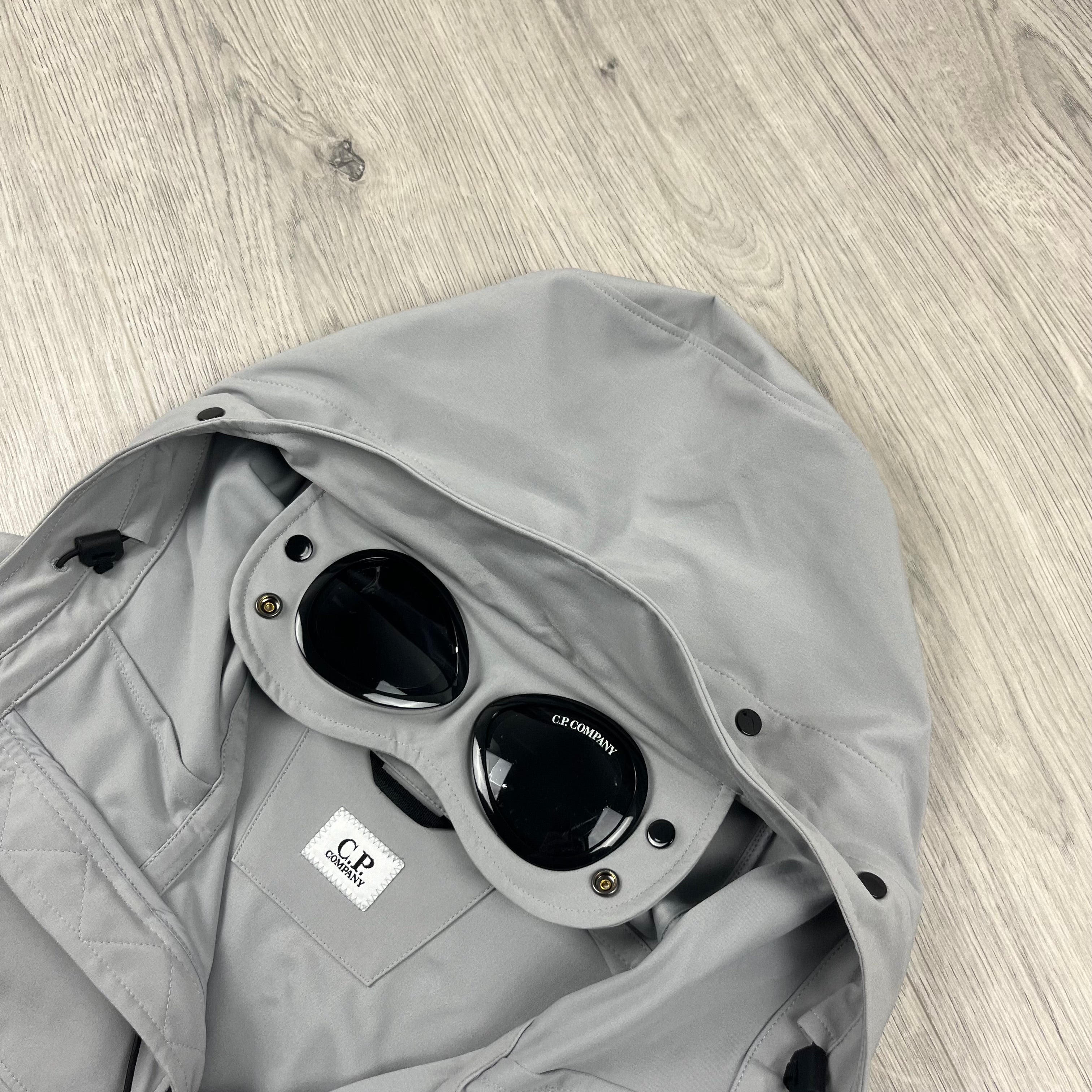 CP Company Shell Goggle Jacket - Drizzle