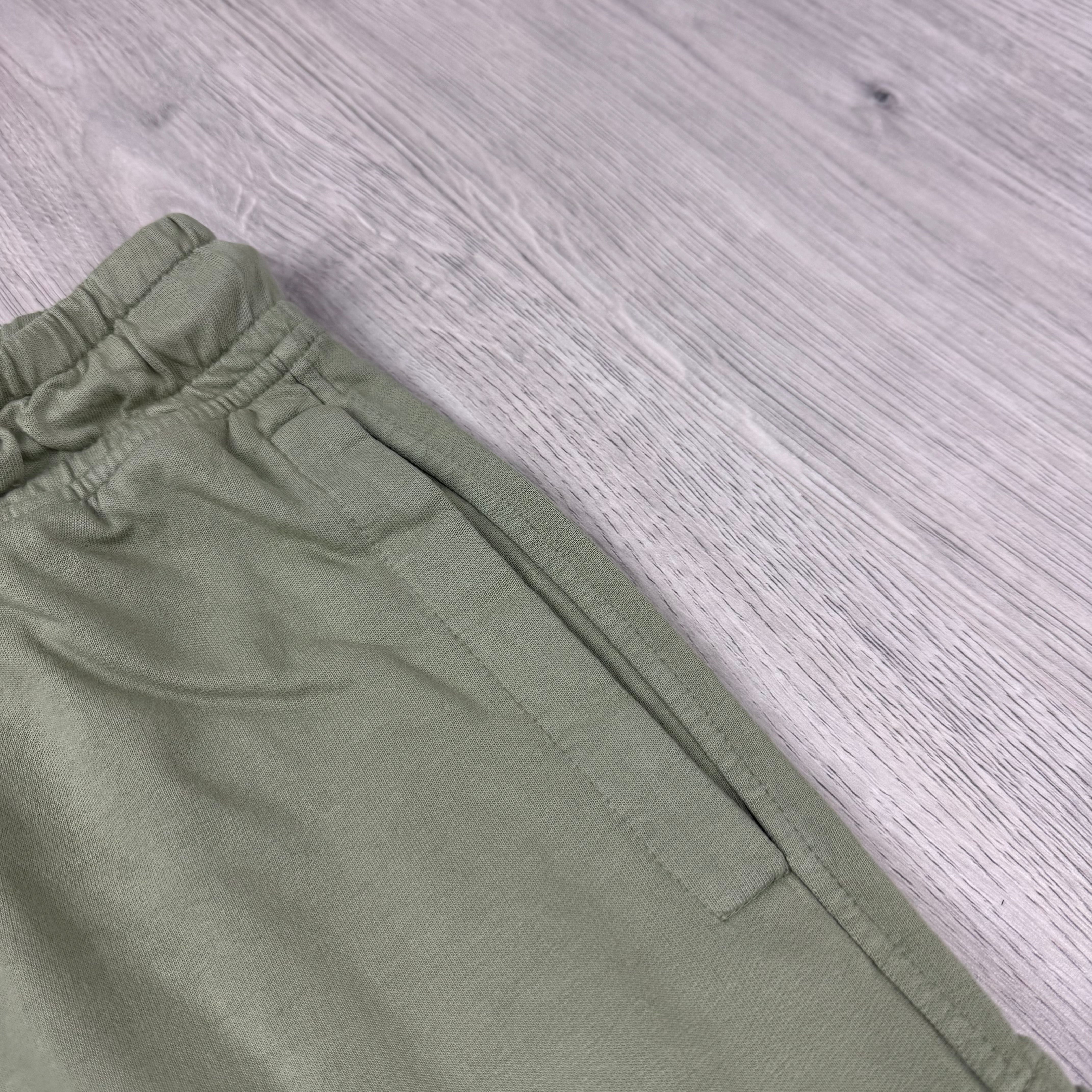 CP Company Jersey Shorts - Moss Grey