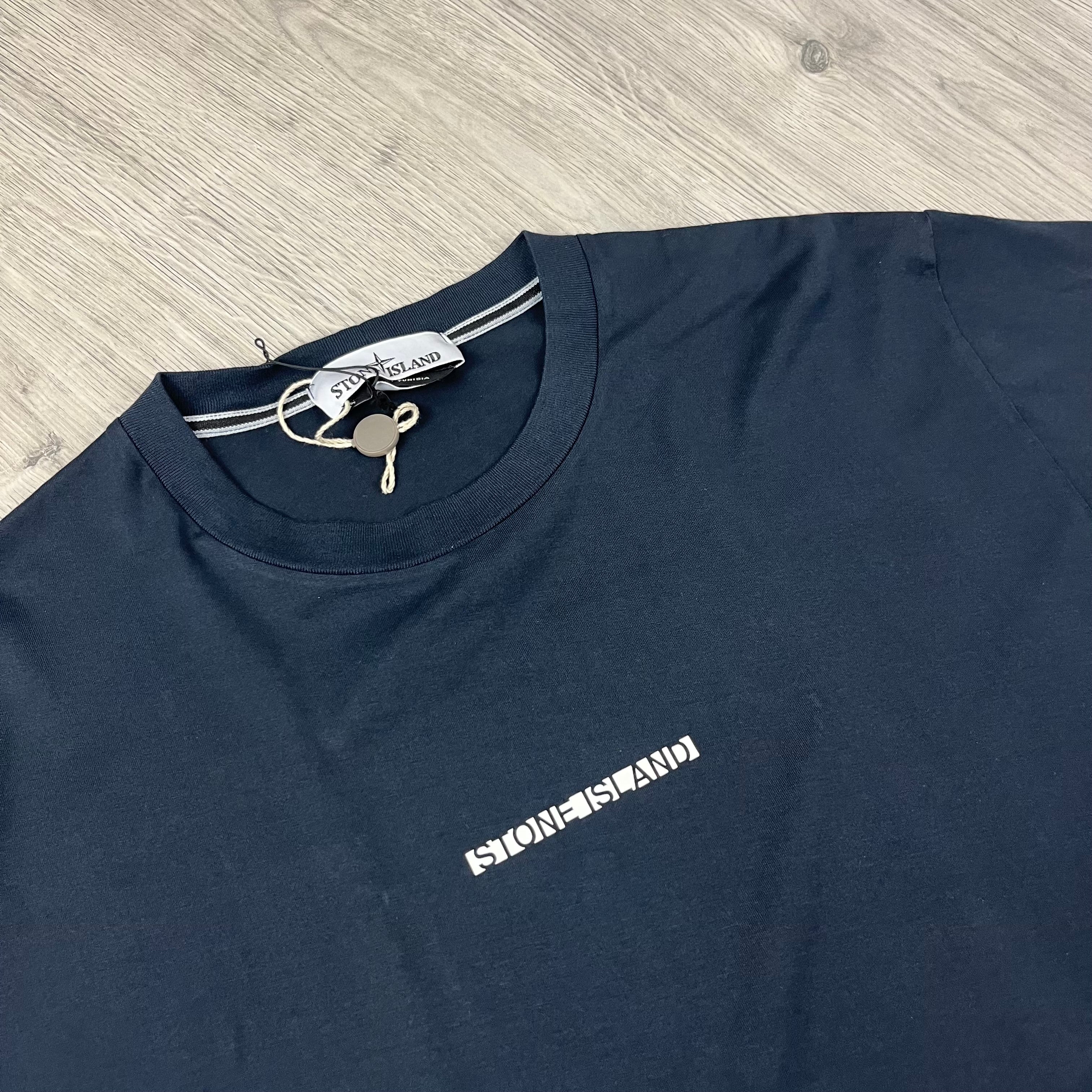 Stone Island Printed T-Shirt - Navy