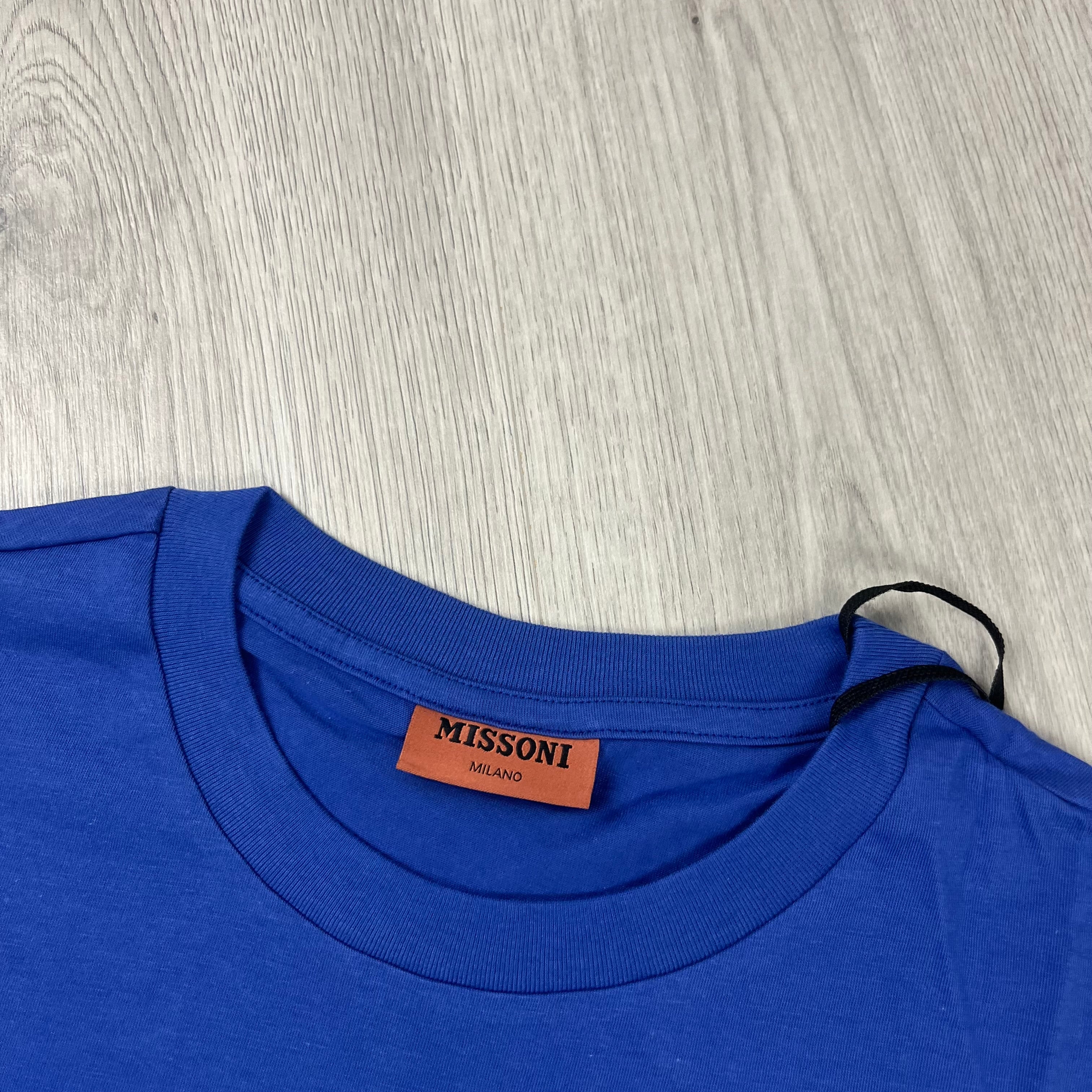 Missoni Stitch T-Shirt in Blue. On sale at Open Attire.