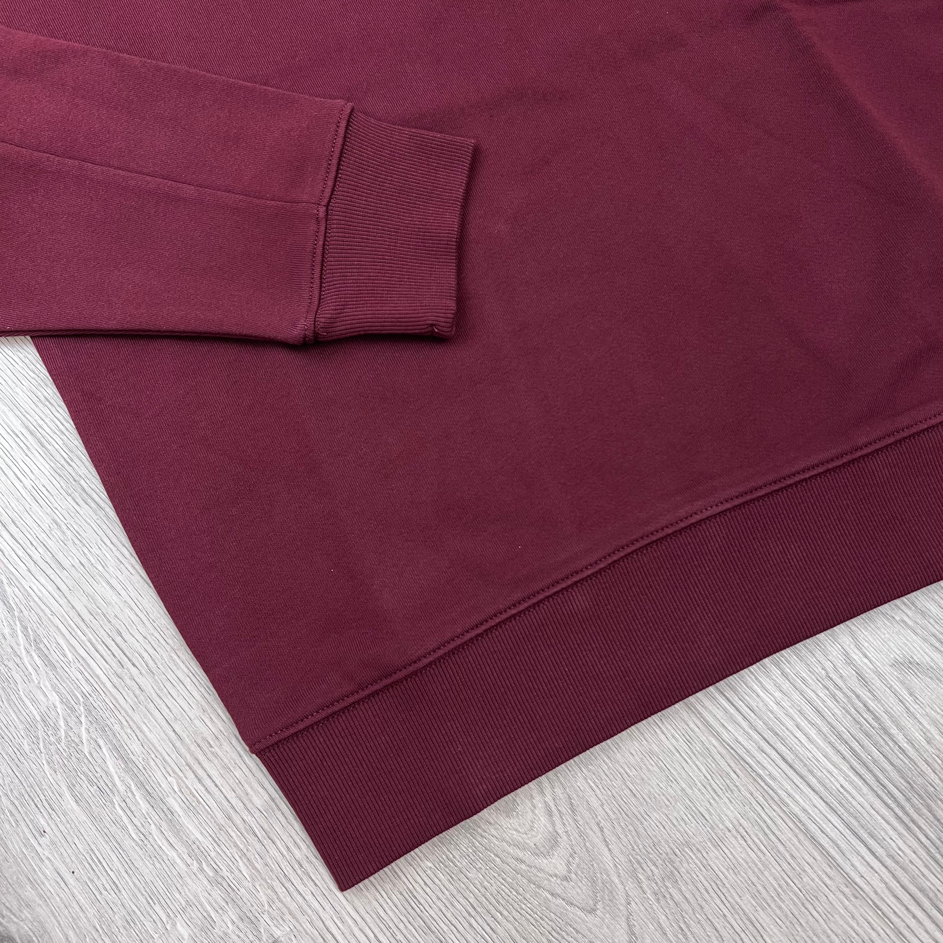 CP Company Raised Fleece Sweatshirt - Andorra Red