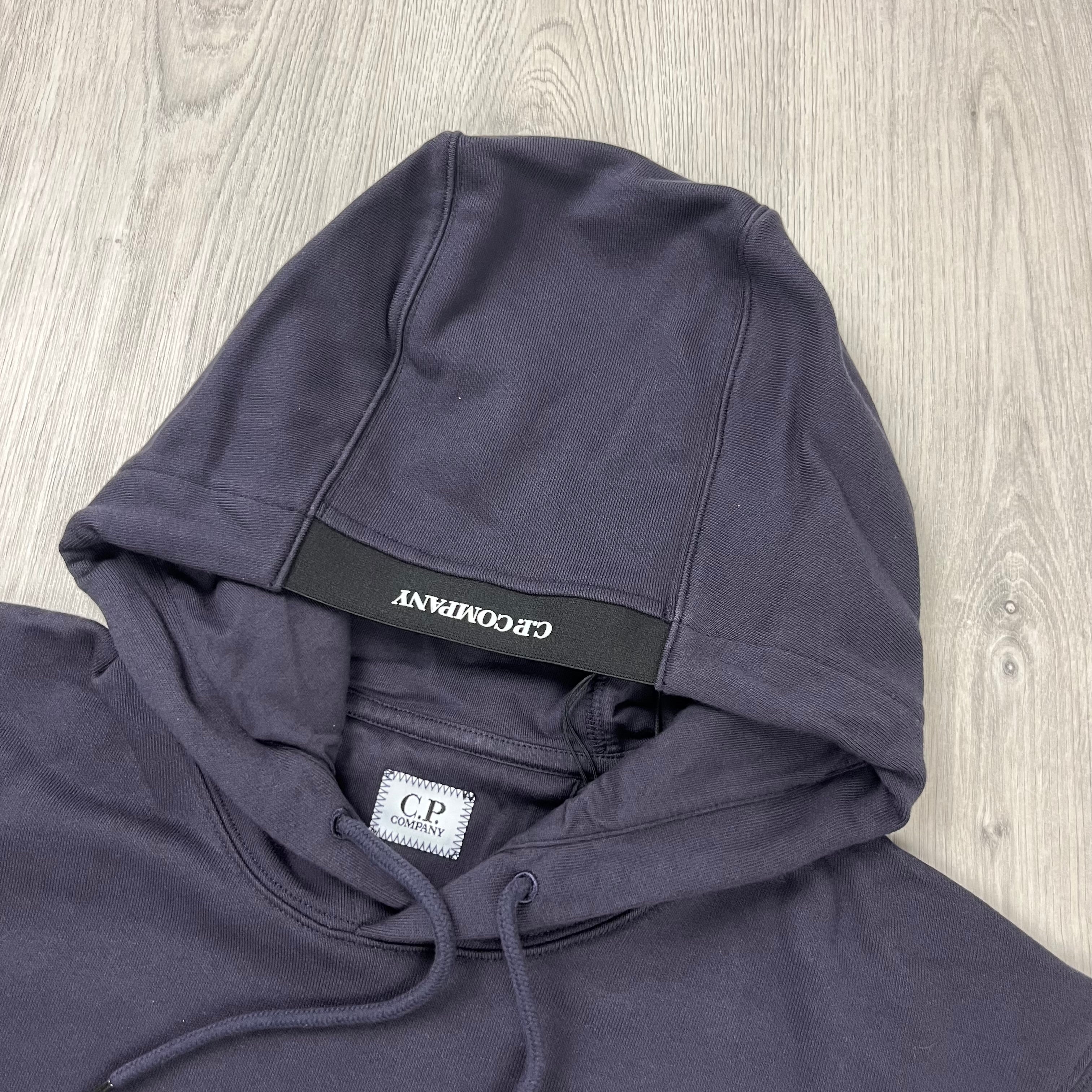 CP Company Raised Fleece Hoodie - Nightshade