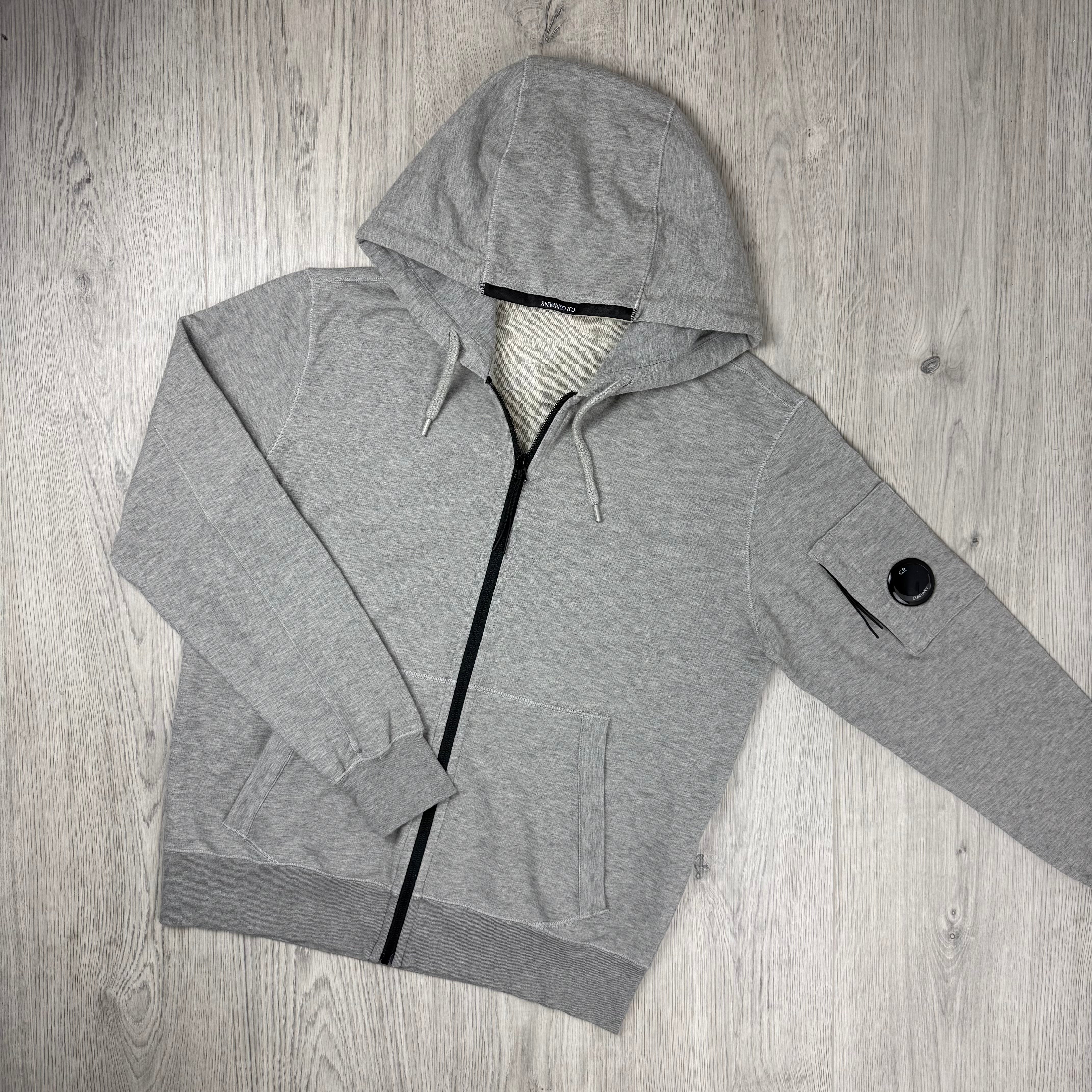 CP Company Zip Hoodie - Greystone Melange