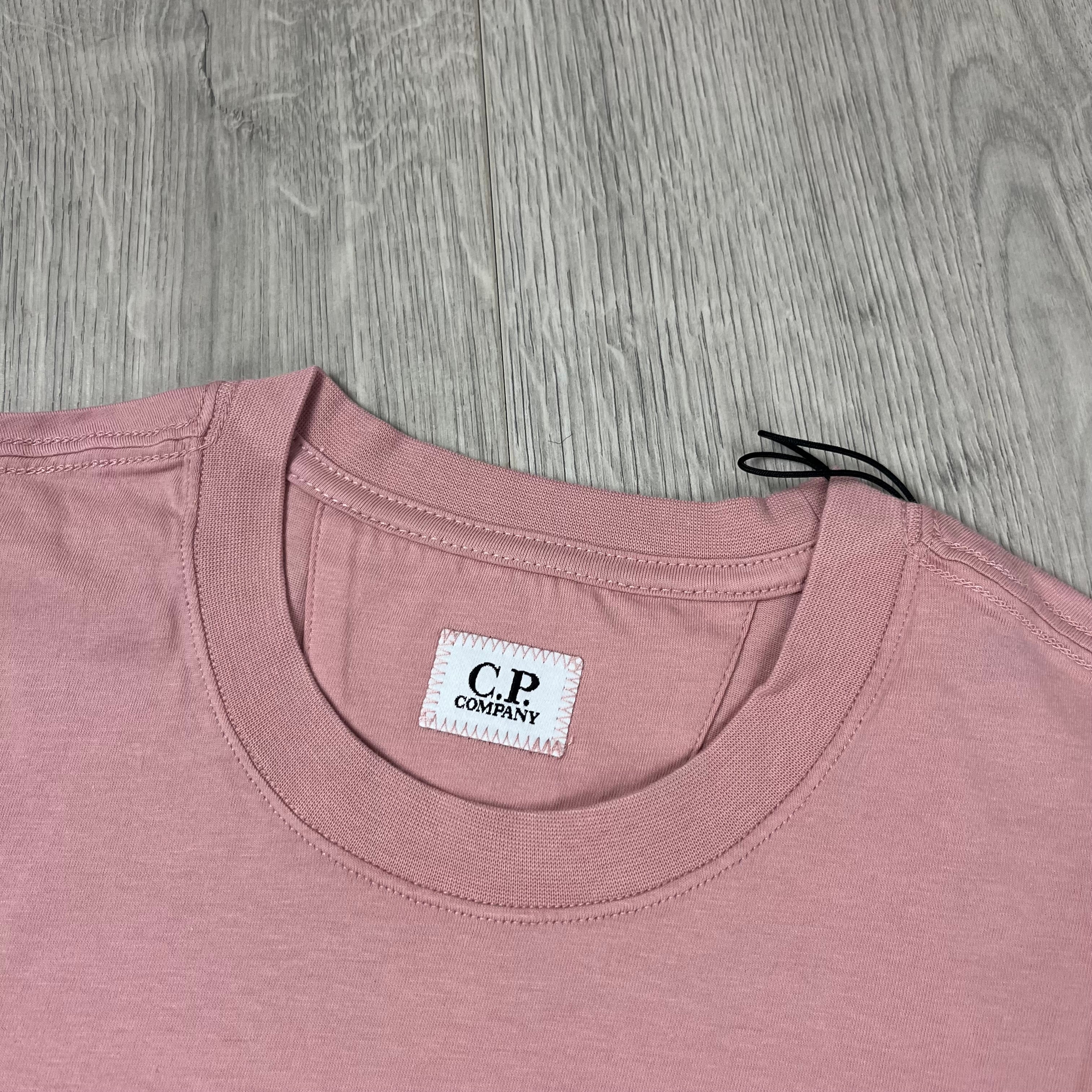 CP Company Stamp T-Shirt - Misty Rose