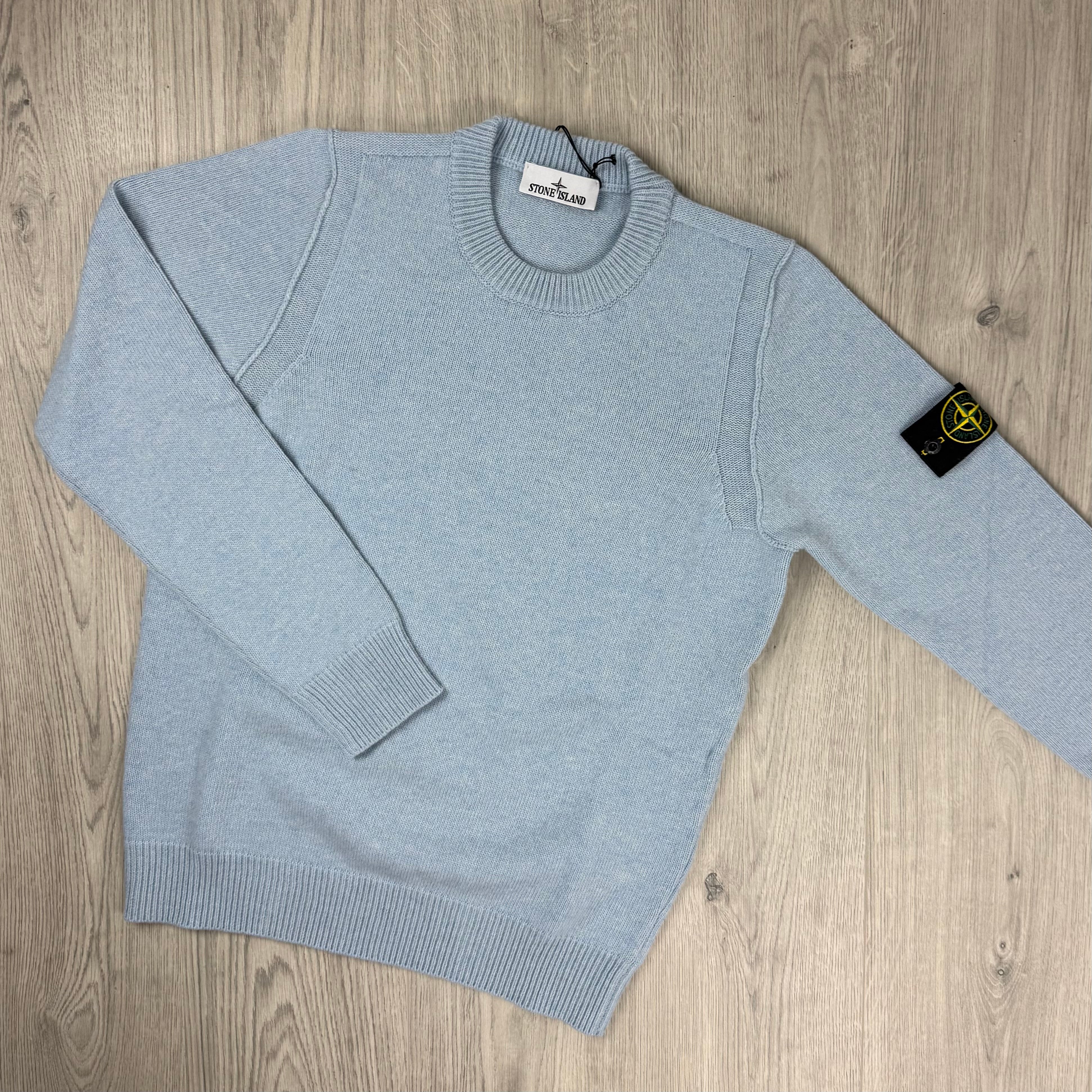 Stone Island Knit Sweatshirt - Sky Blue