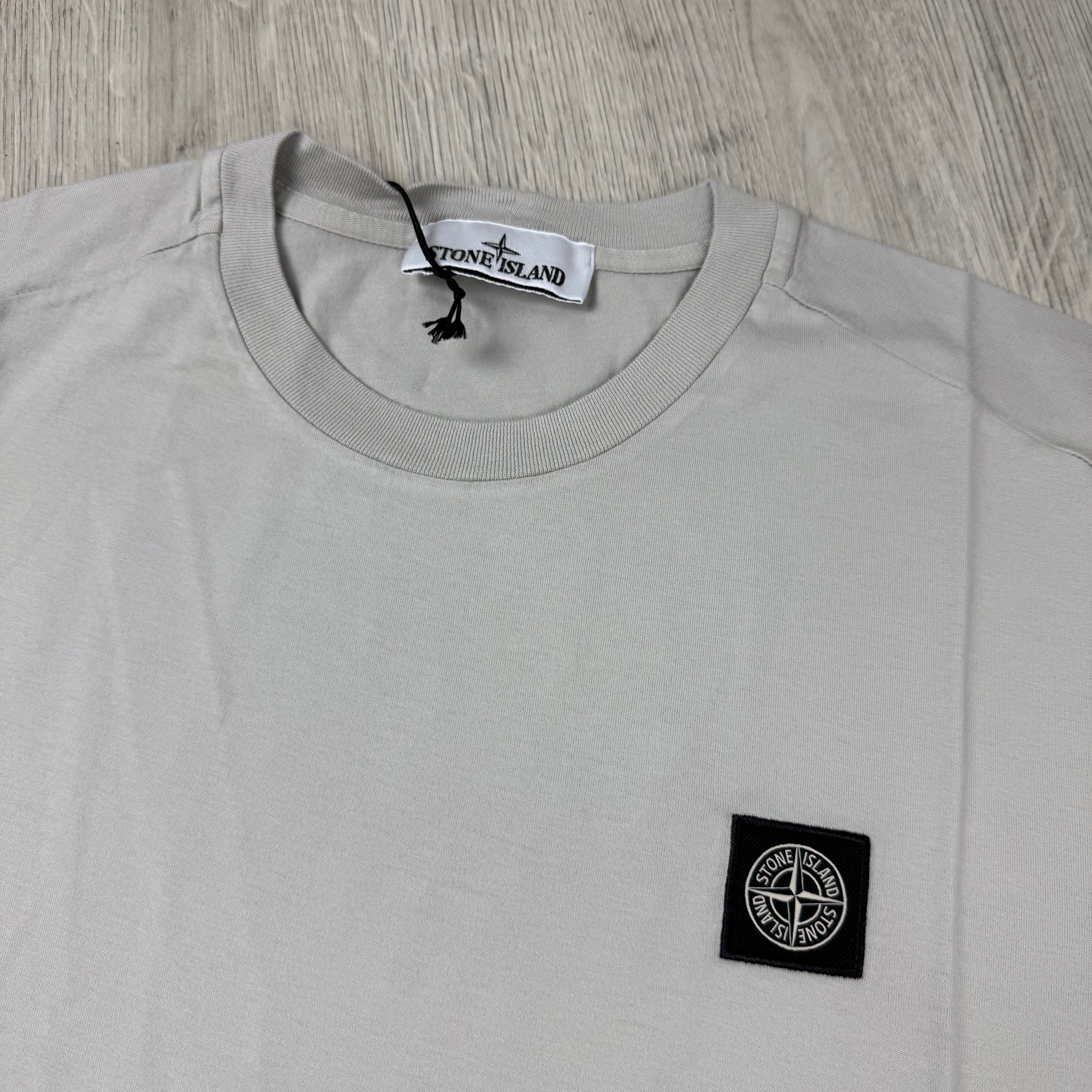 Stone Island Patch T-Shirt - Pearl Grey
