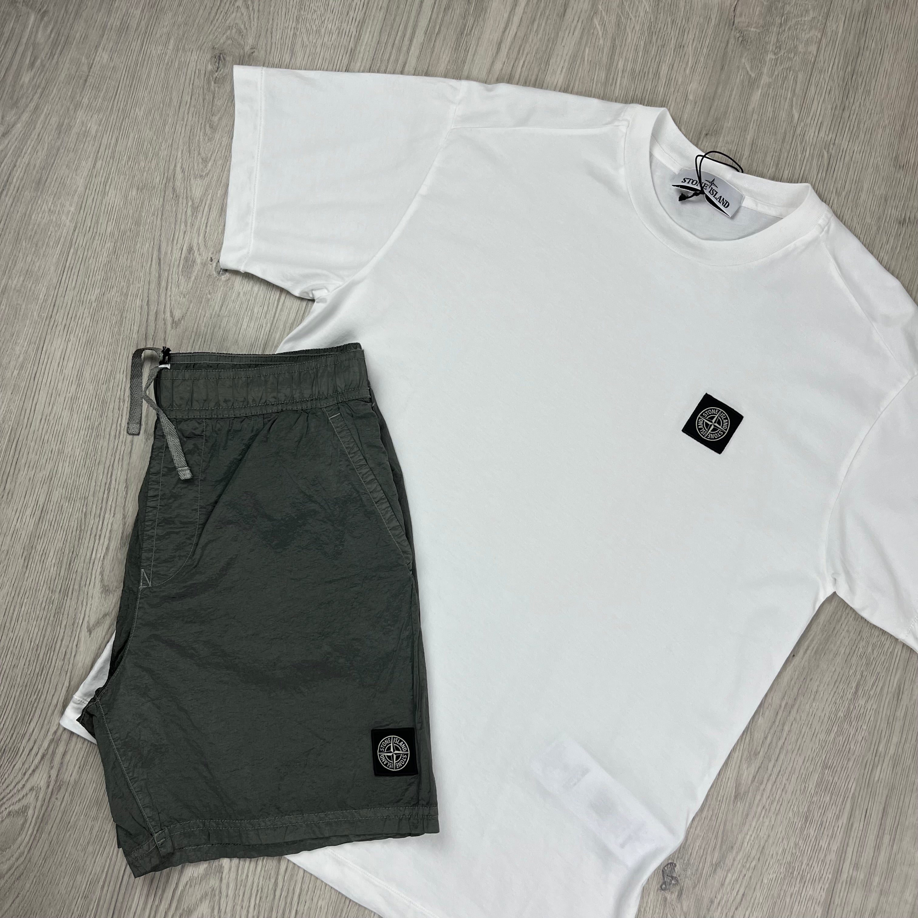 Stone Island Holiday Set - White/Khaki