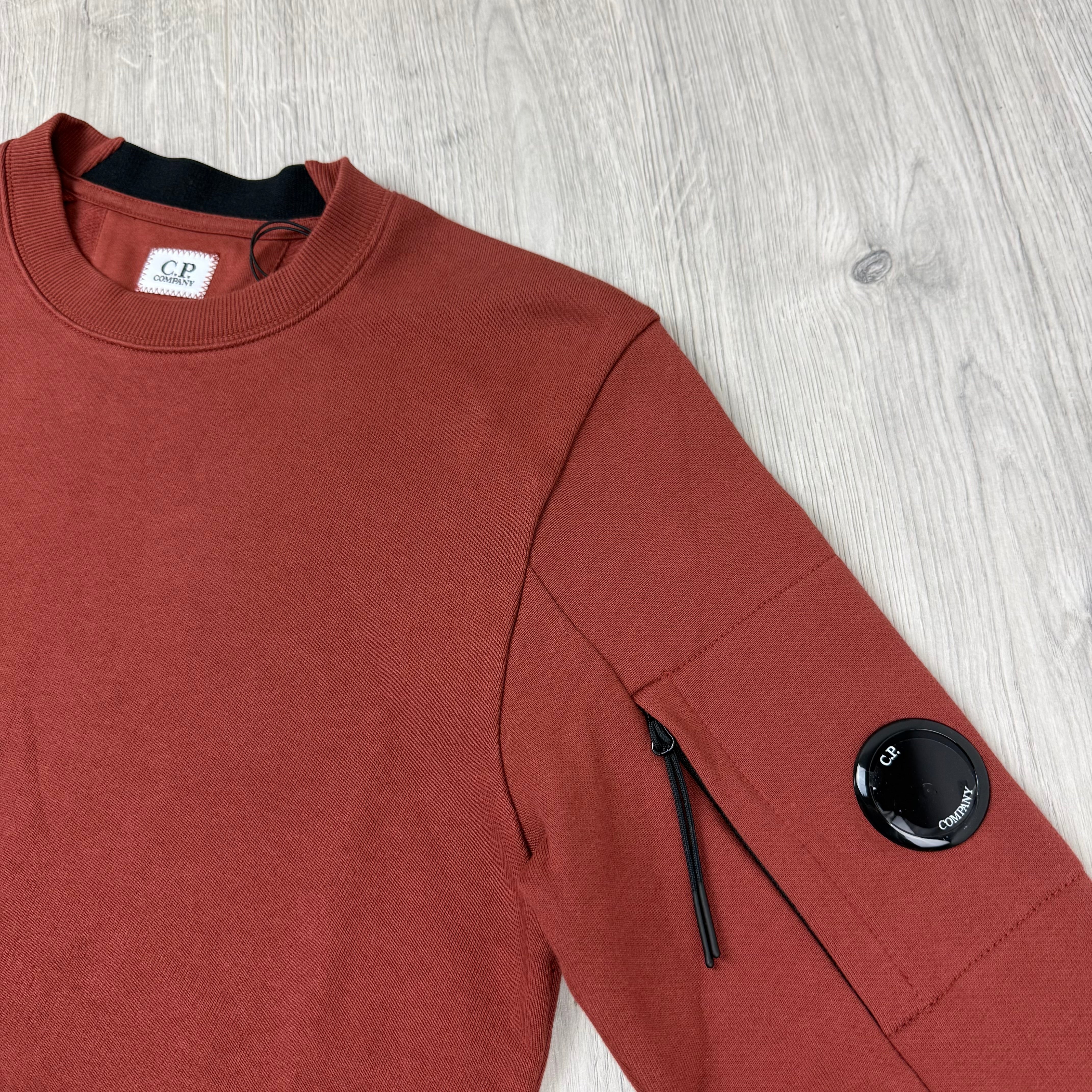 CP Company Raised Fleece Sweatshirt - Henna