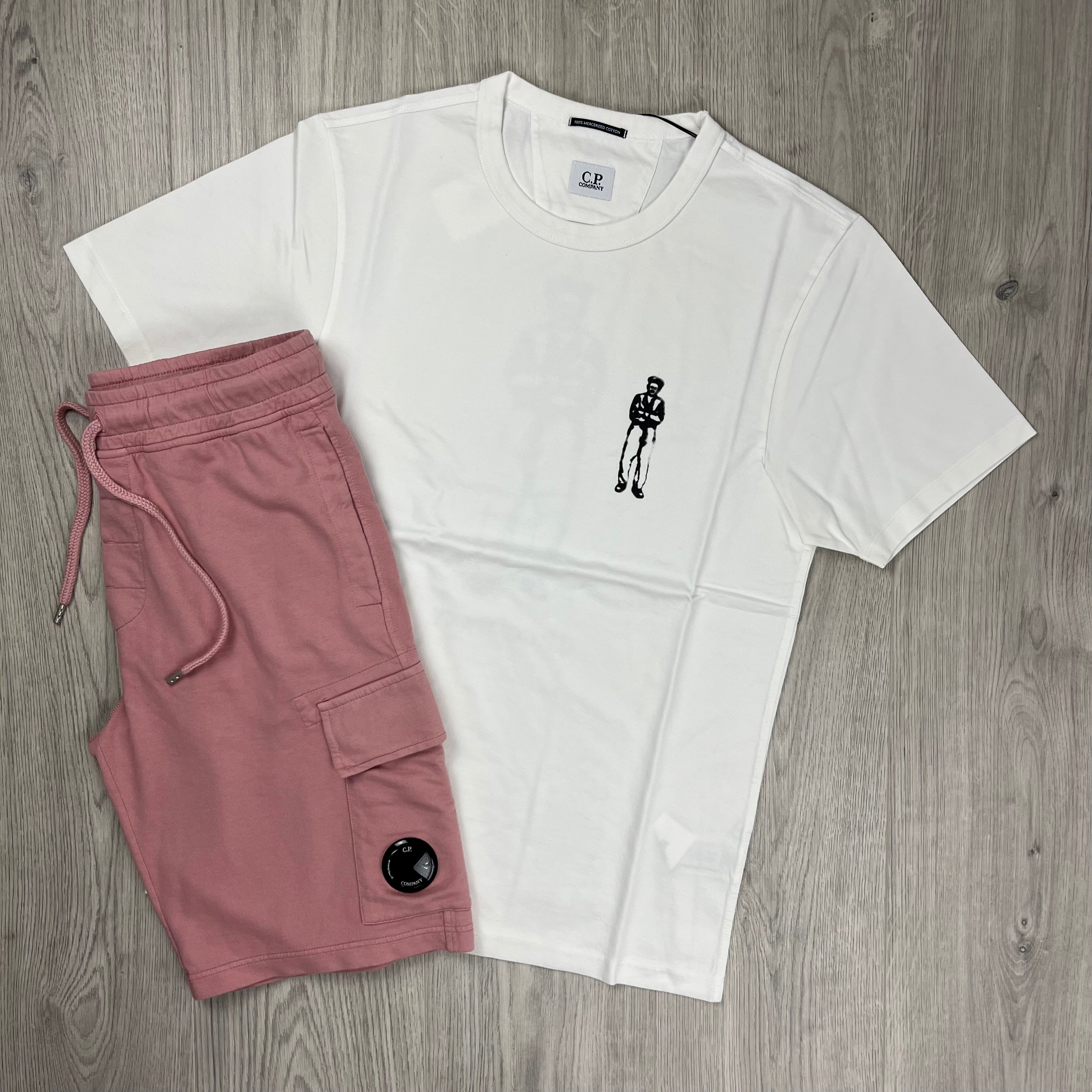 CP Company Set - White/Pink