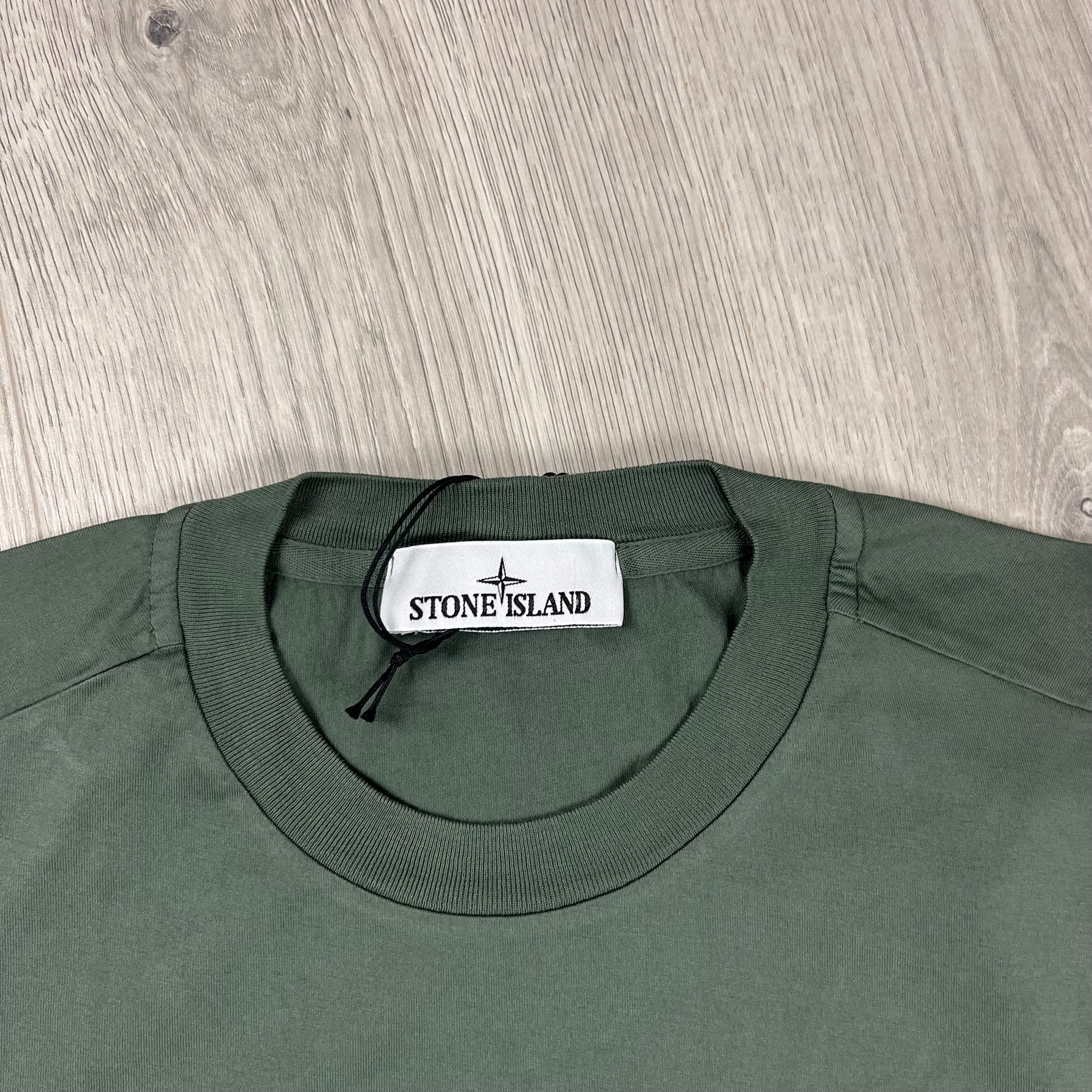 Stone Island Patch T-Shirt - Musk