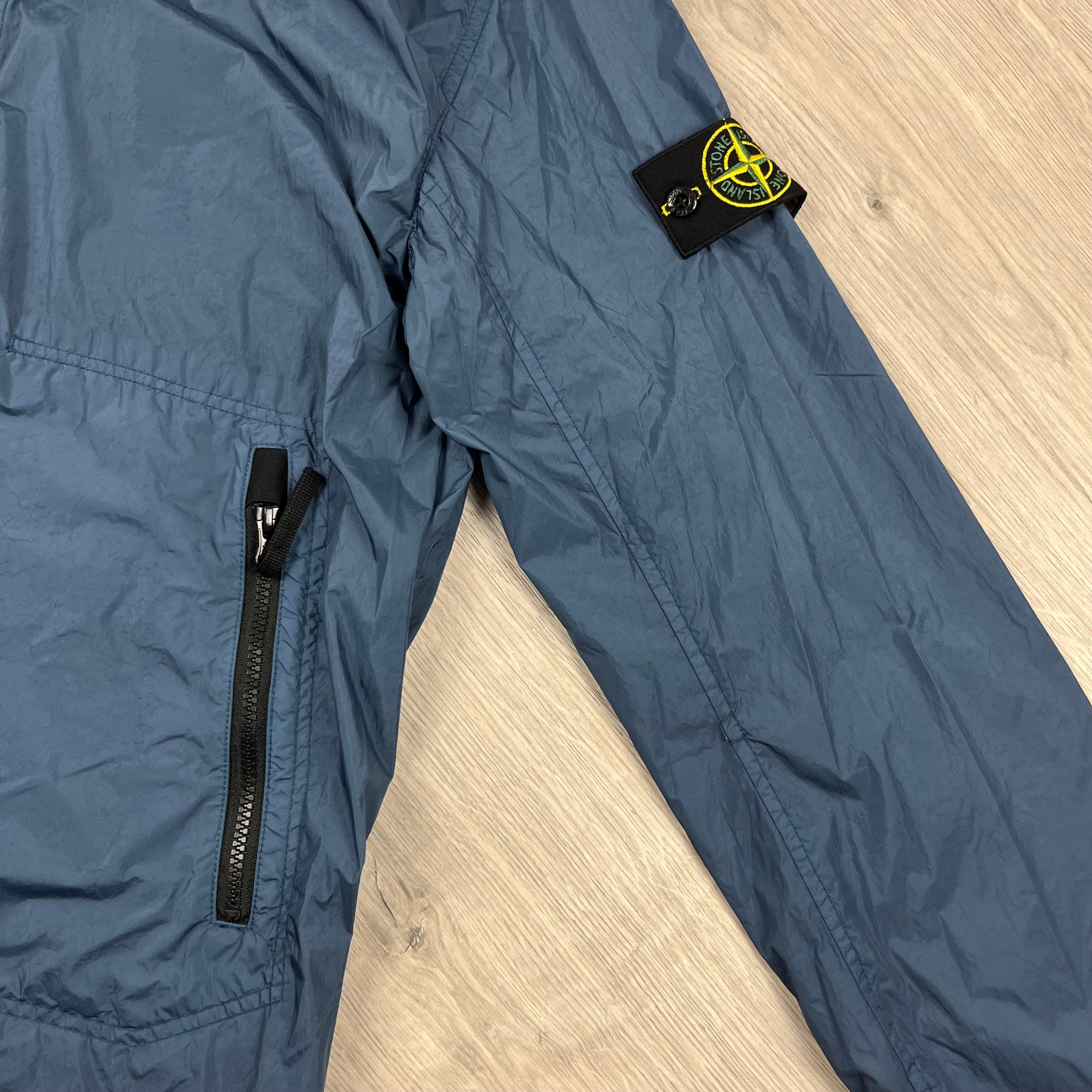 Stone Island Crinkle Reps Jacket - Avio Blue