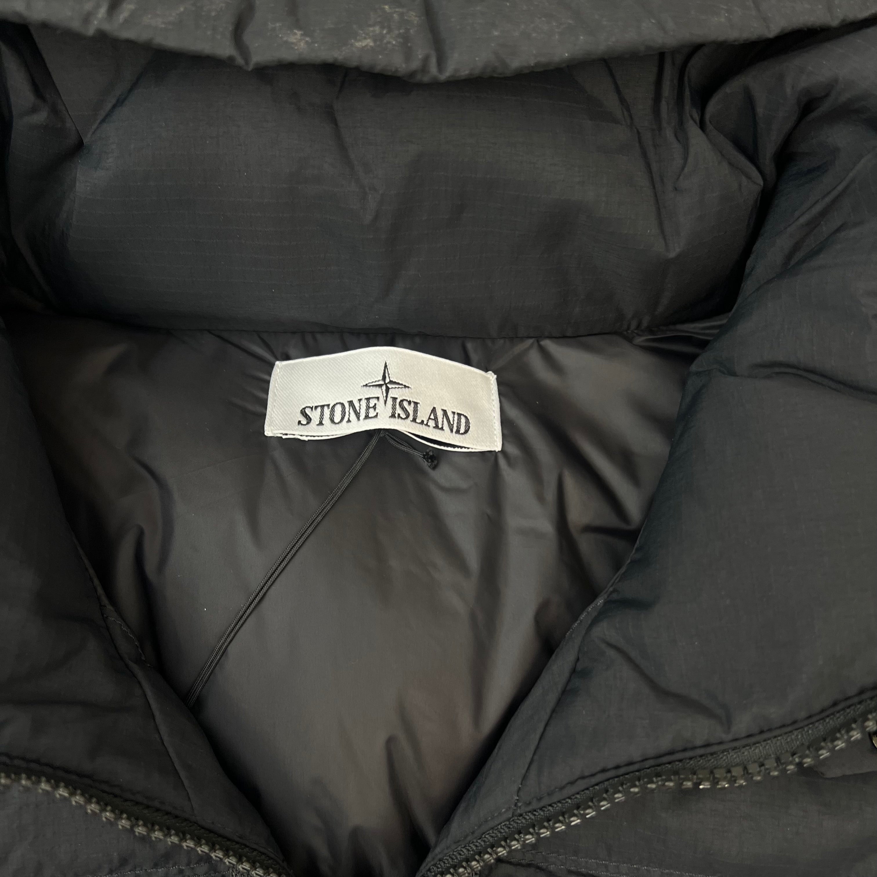 Stone Island Ripstop Down Jacket - Black
