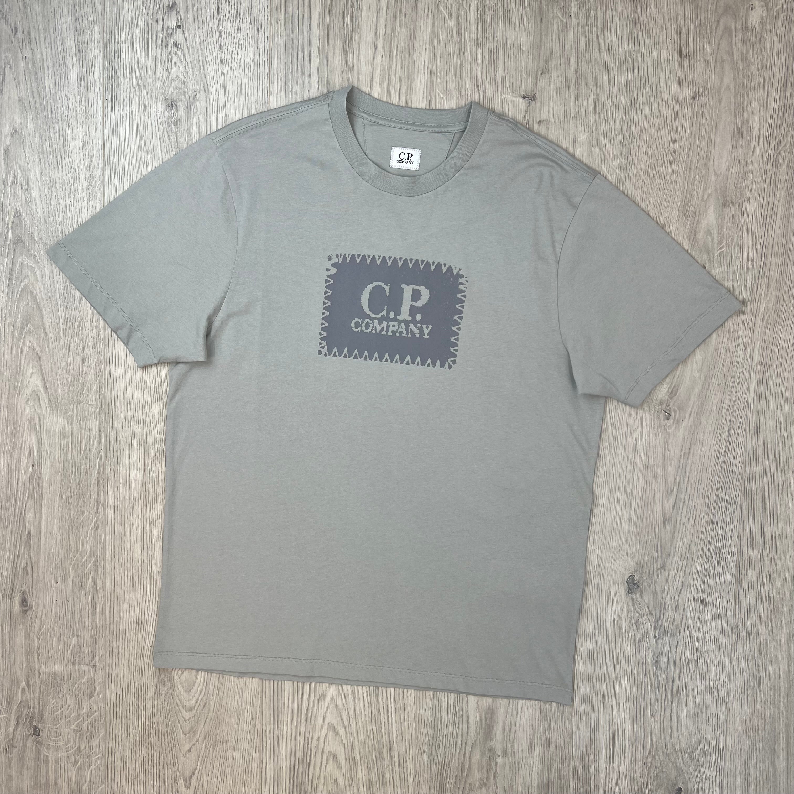 CP Company Stamp T-Shirt - Flint Grey